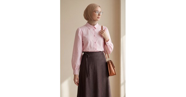 Front Double Layer Denim Skirt with Side Laces and Zipper