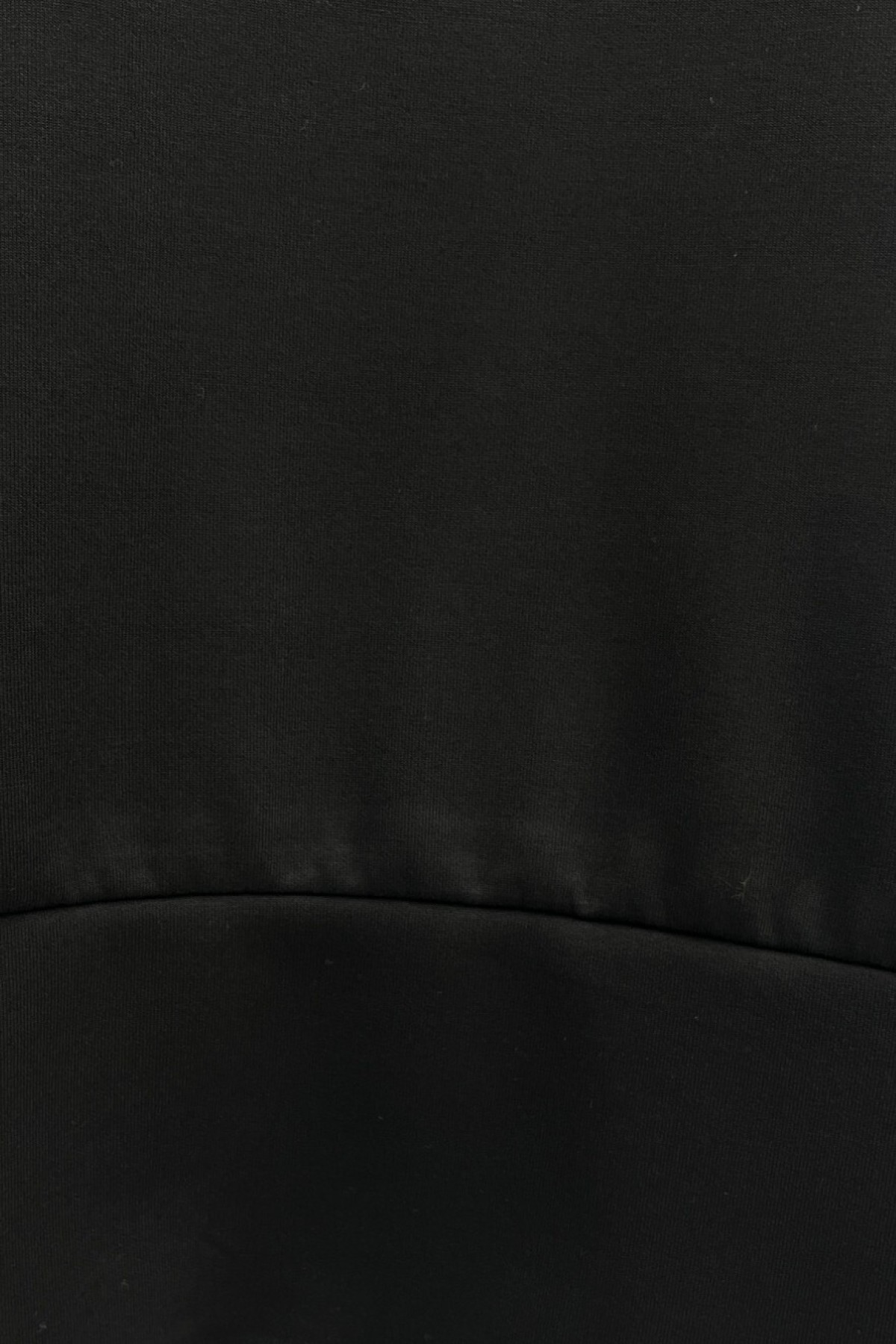 Bisiklet Yaka Yırtmaçlı Likralı Oyşo Sweat -Siyah