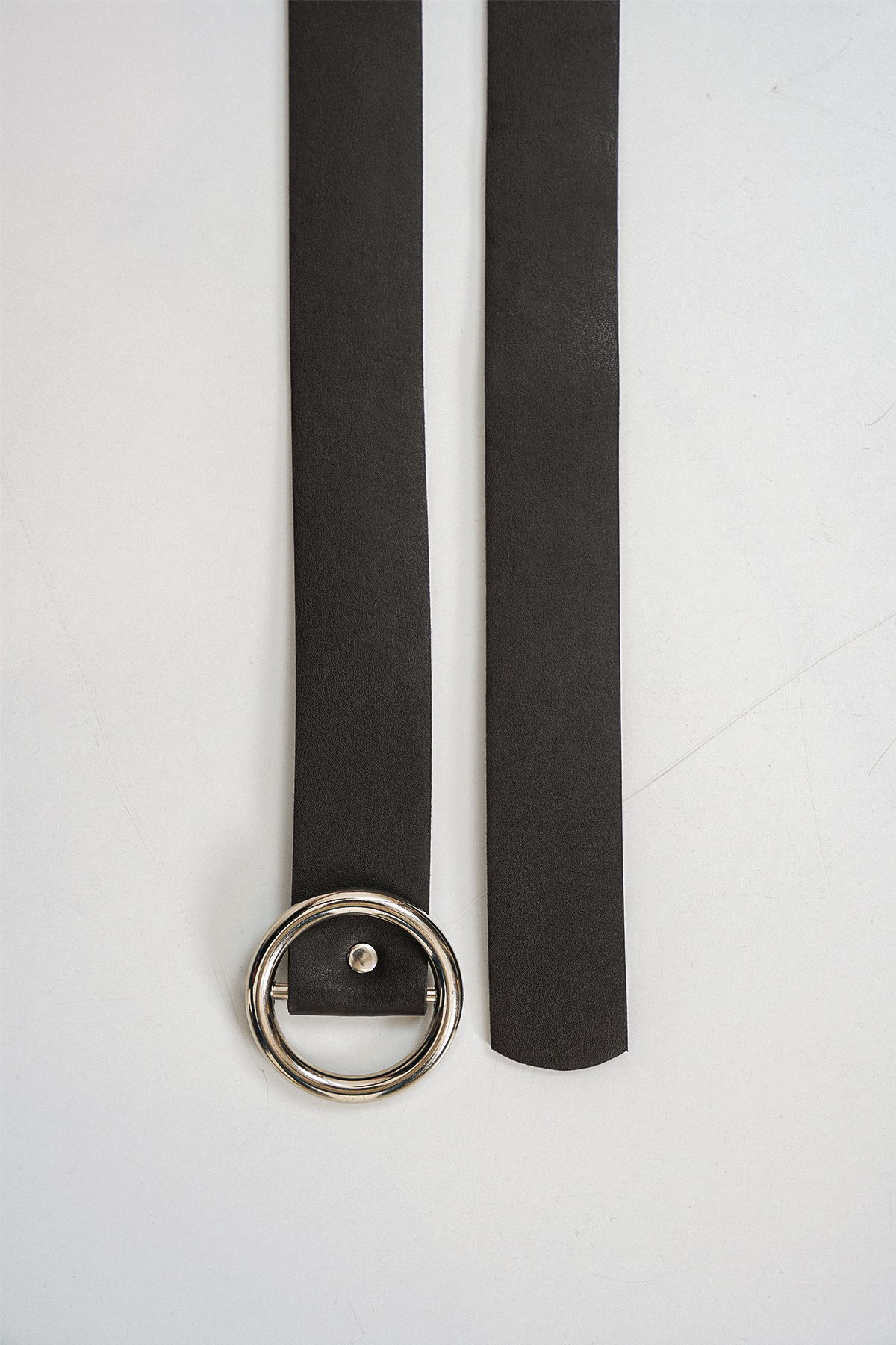 Kadın Yuvarlak Tokalı Kemer 032 - Kahverengi