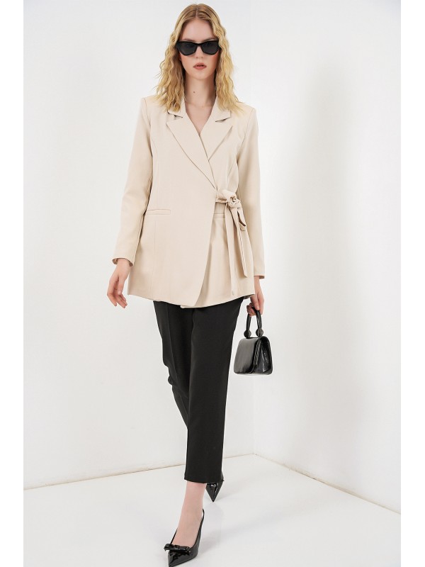 Women's Side-Tie Blazer Jacket 0750 