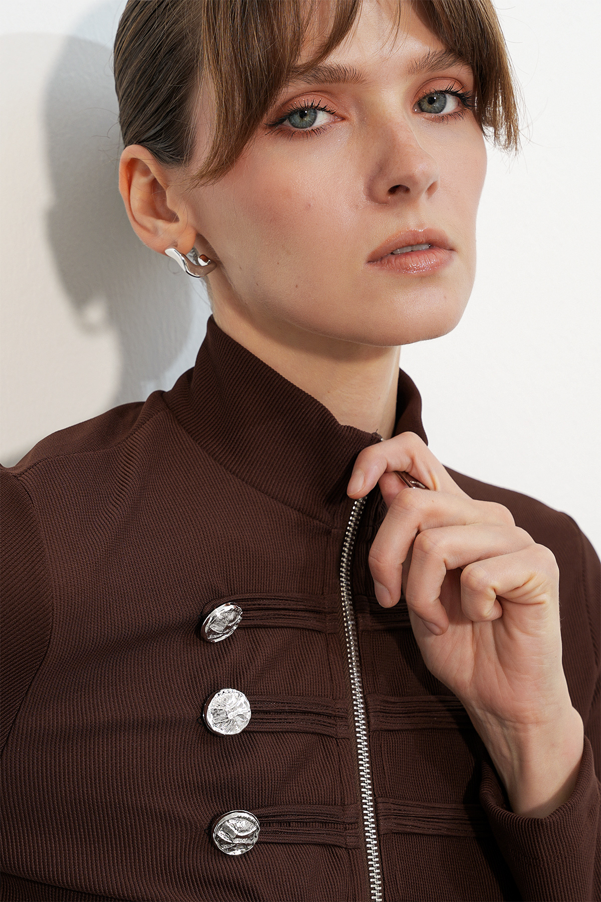 Women's Button Detail Napoleon Jacket 0776 