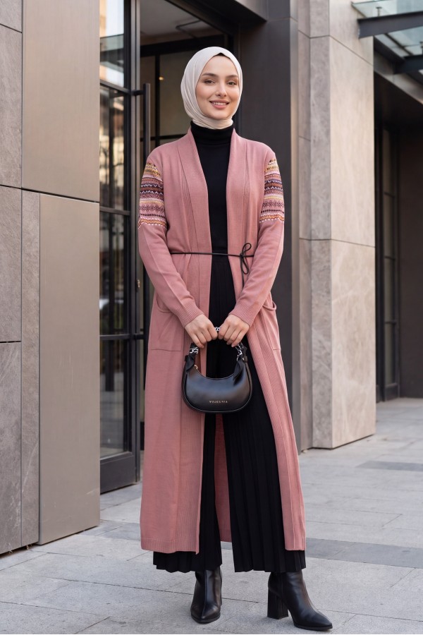 15690 Long Knitted Cardigan 