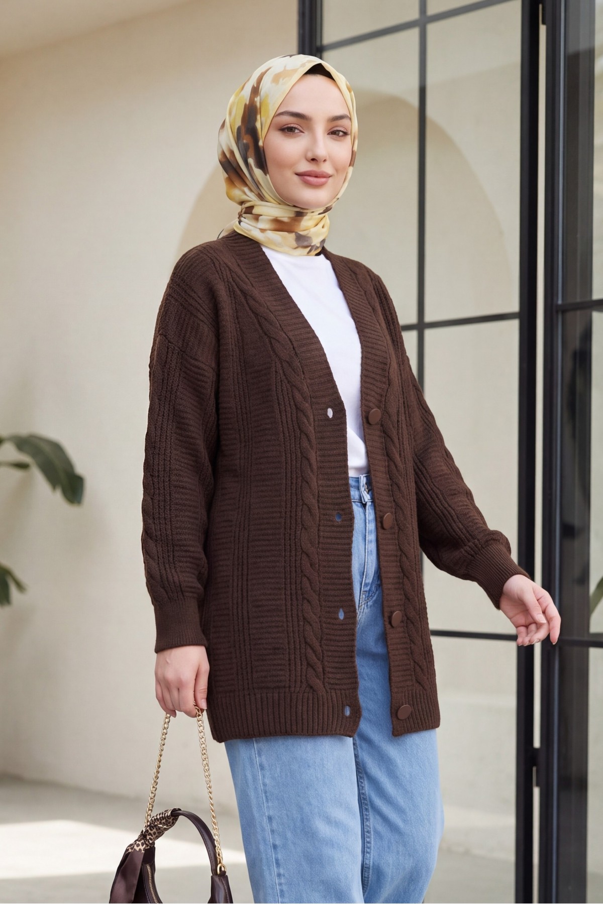 15768 Hijab Knitwear Cardigan 
