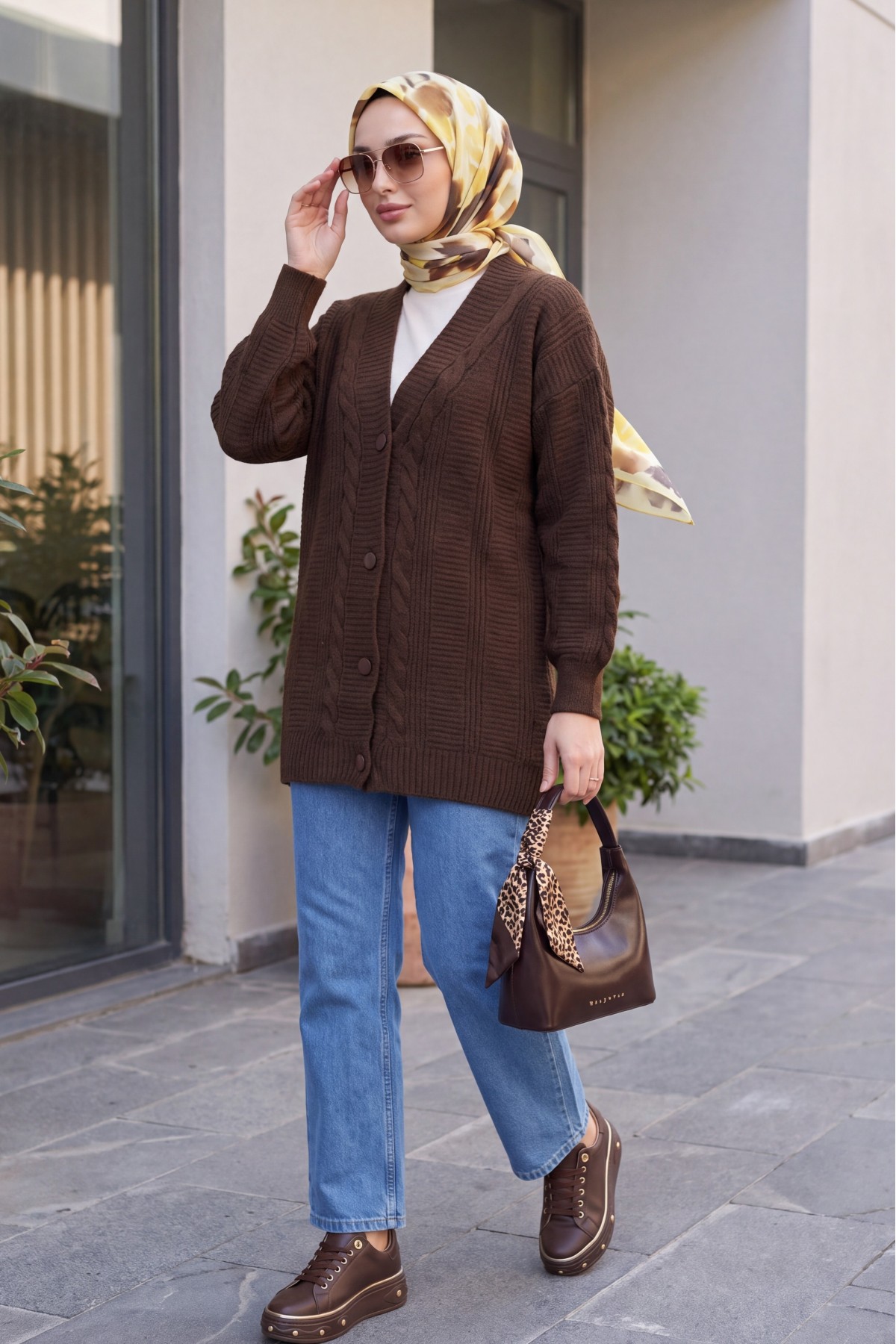 15768 Hijab Knitwear Cardigan 