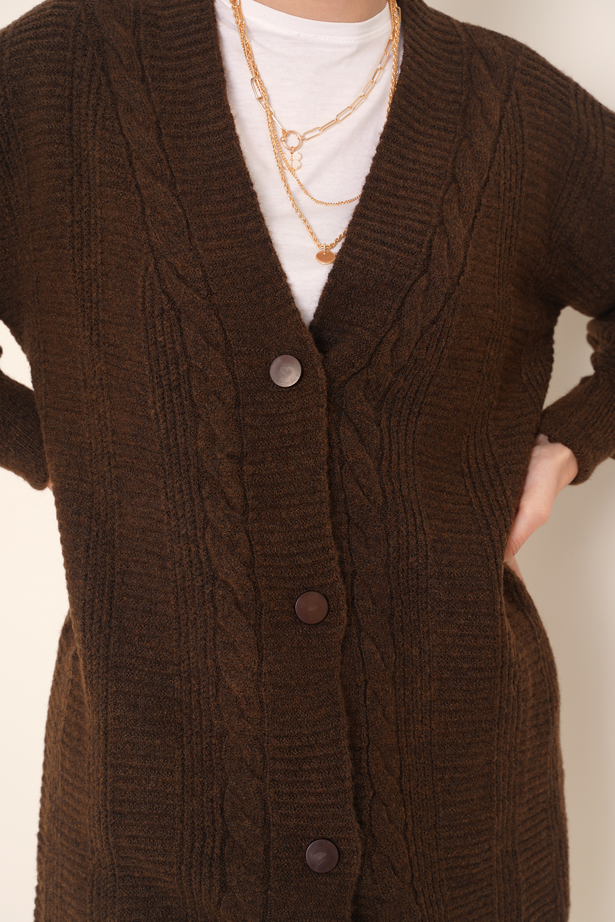15768 Hijab Knitwear Cardigan 
