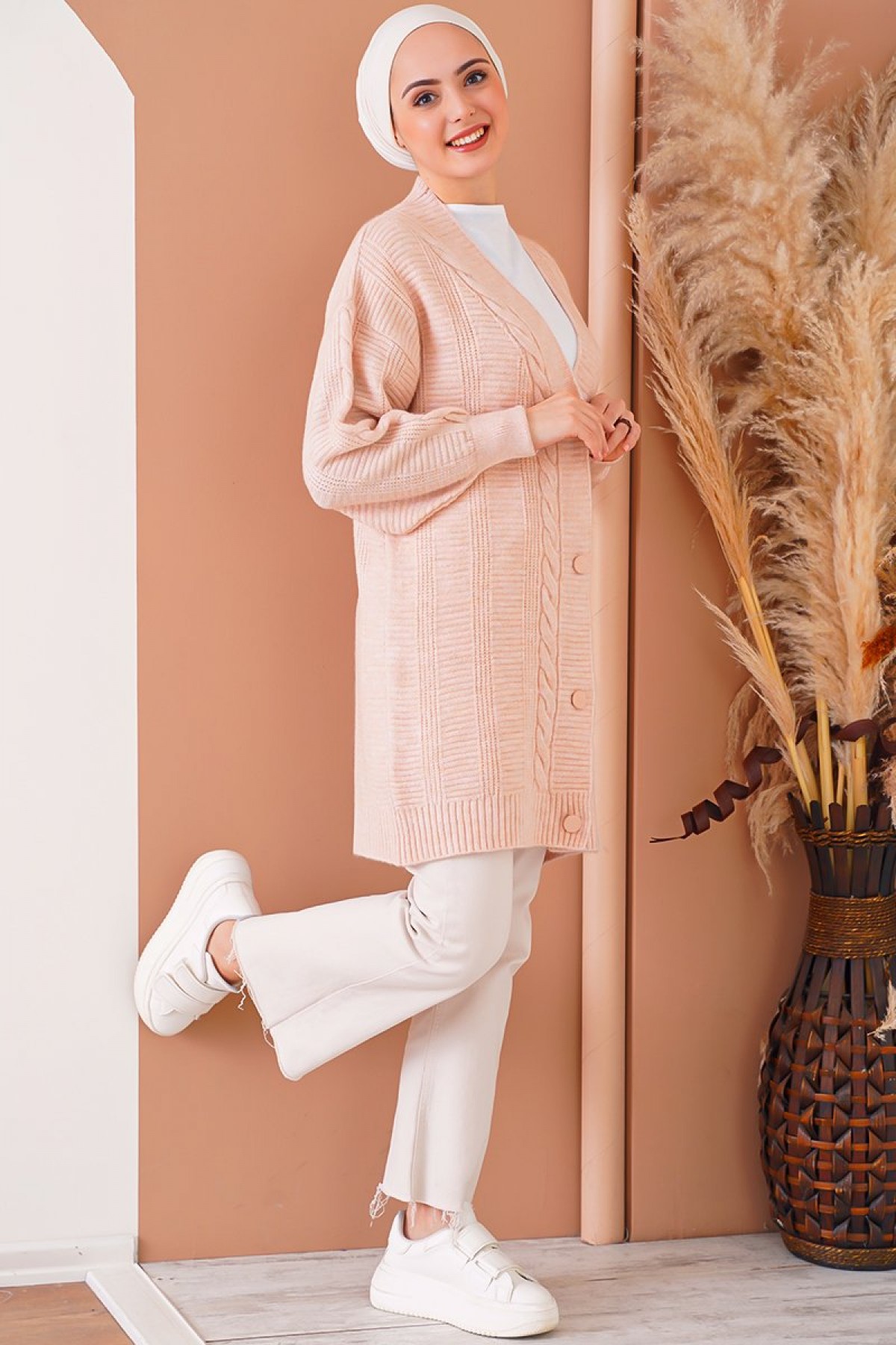 15768 Hijab Knitwear Cardigan 