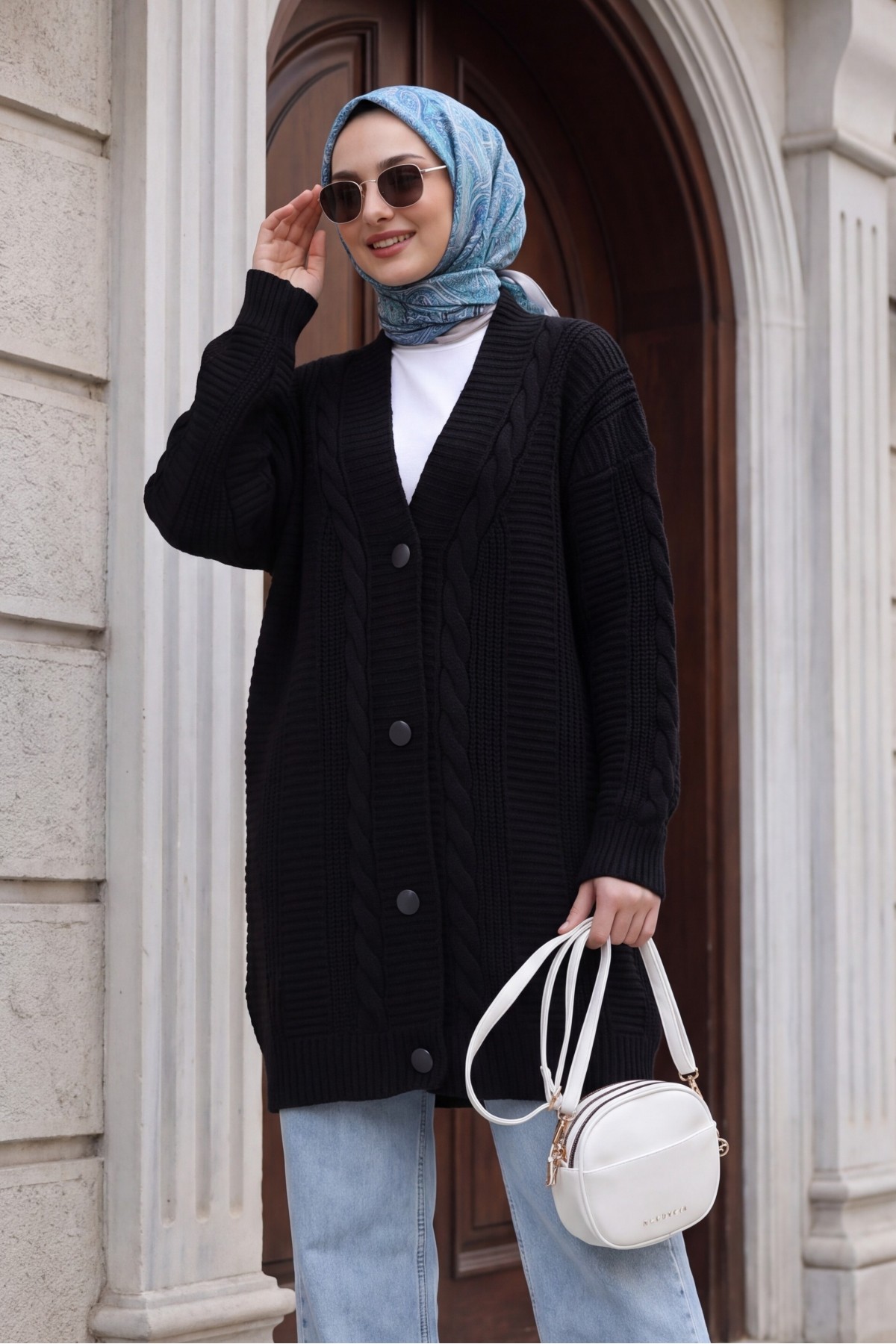 15768 Hijab Knitwear Cardigan 