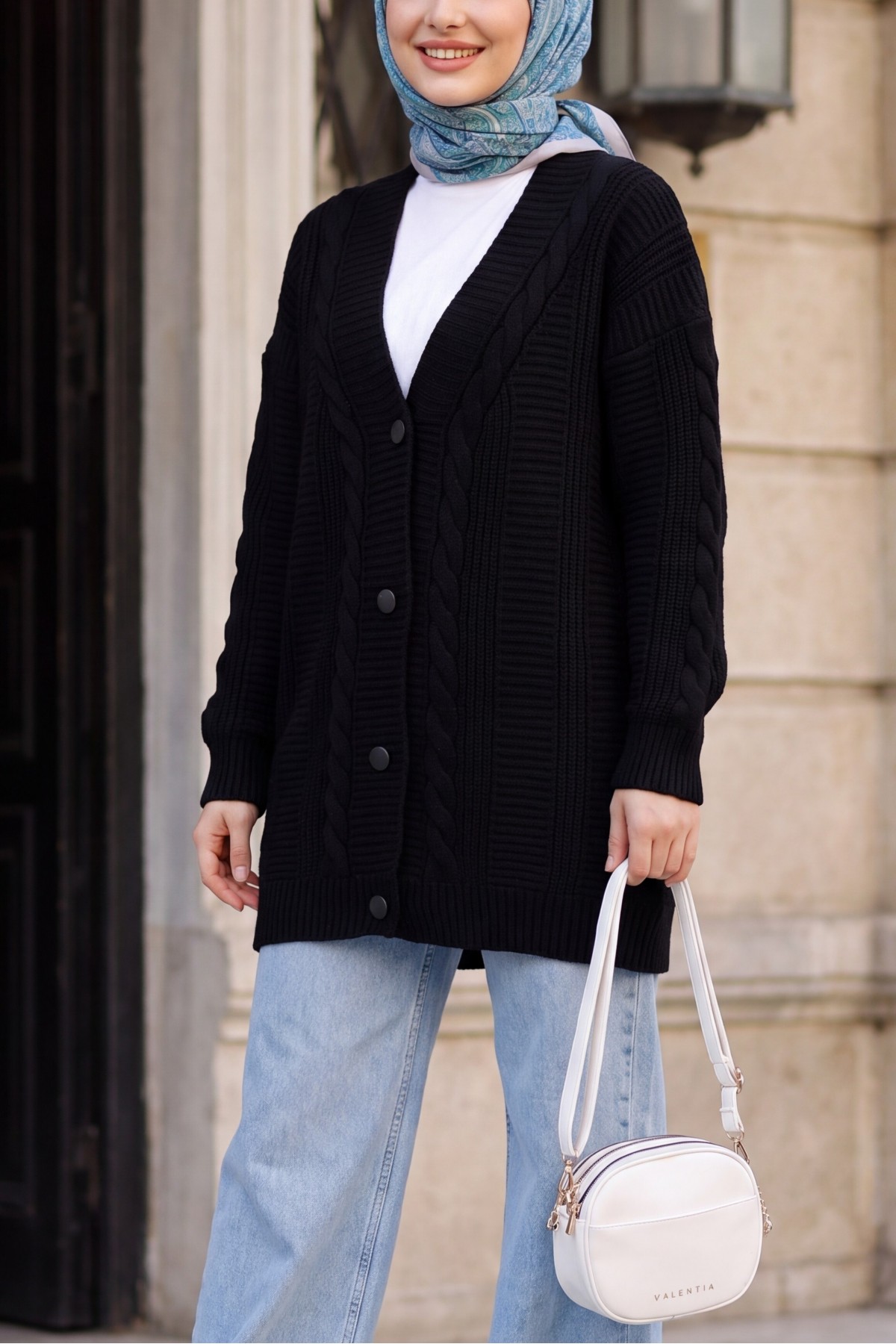 15768 Hijab Knitwear Cardigan 