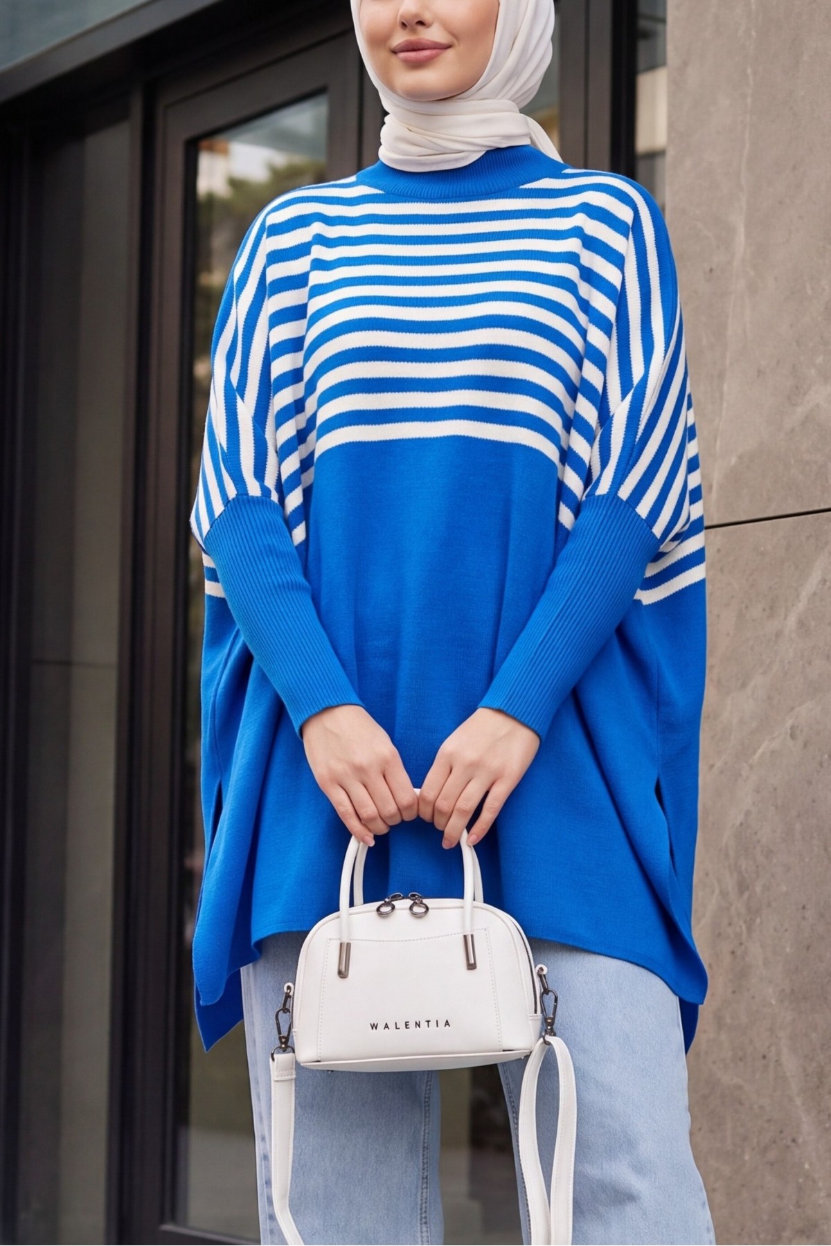 Women's Striped Oversize Blouse 967 