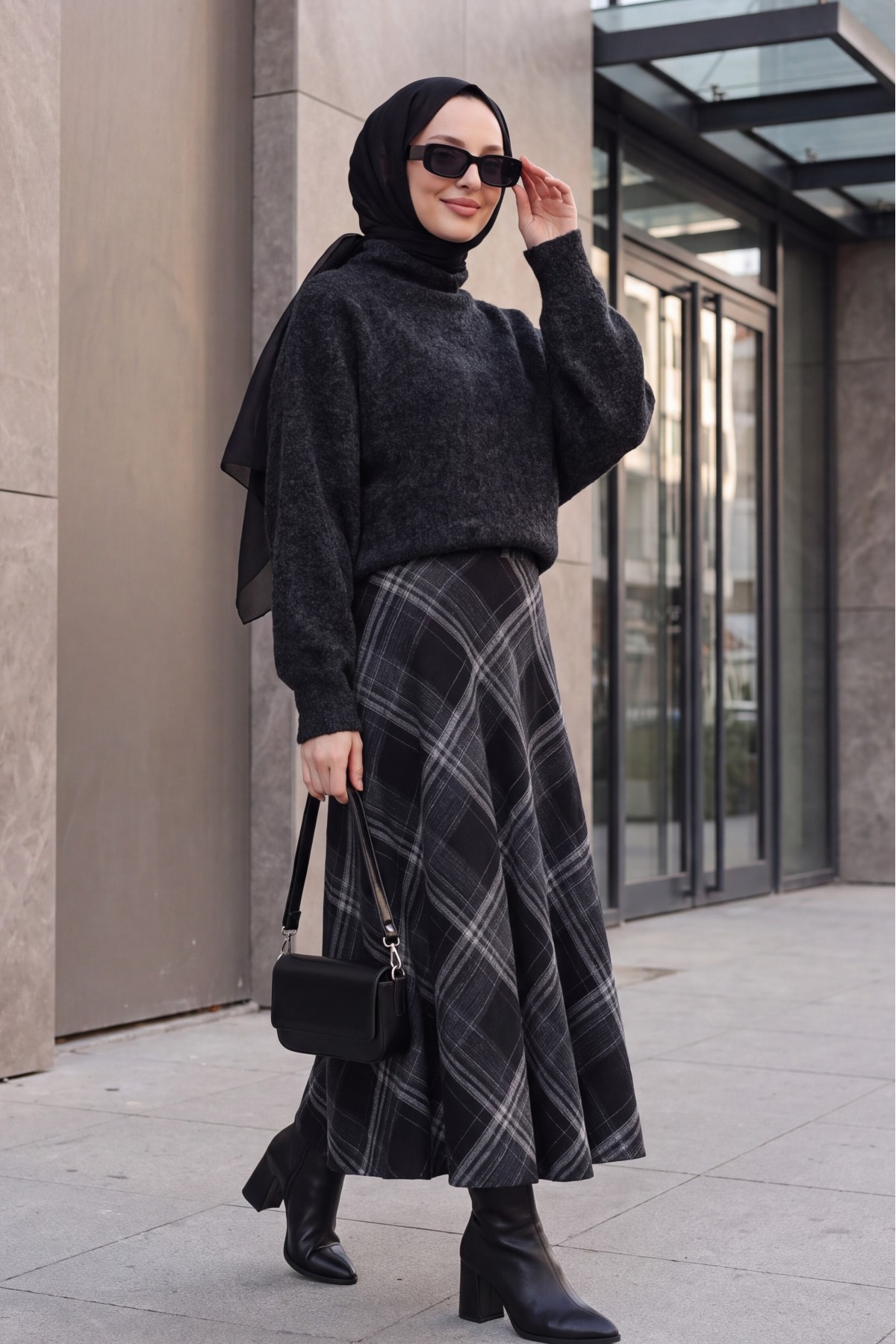 Women's Batwing Sleeve Oversize Knit Sweater 15969 