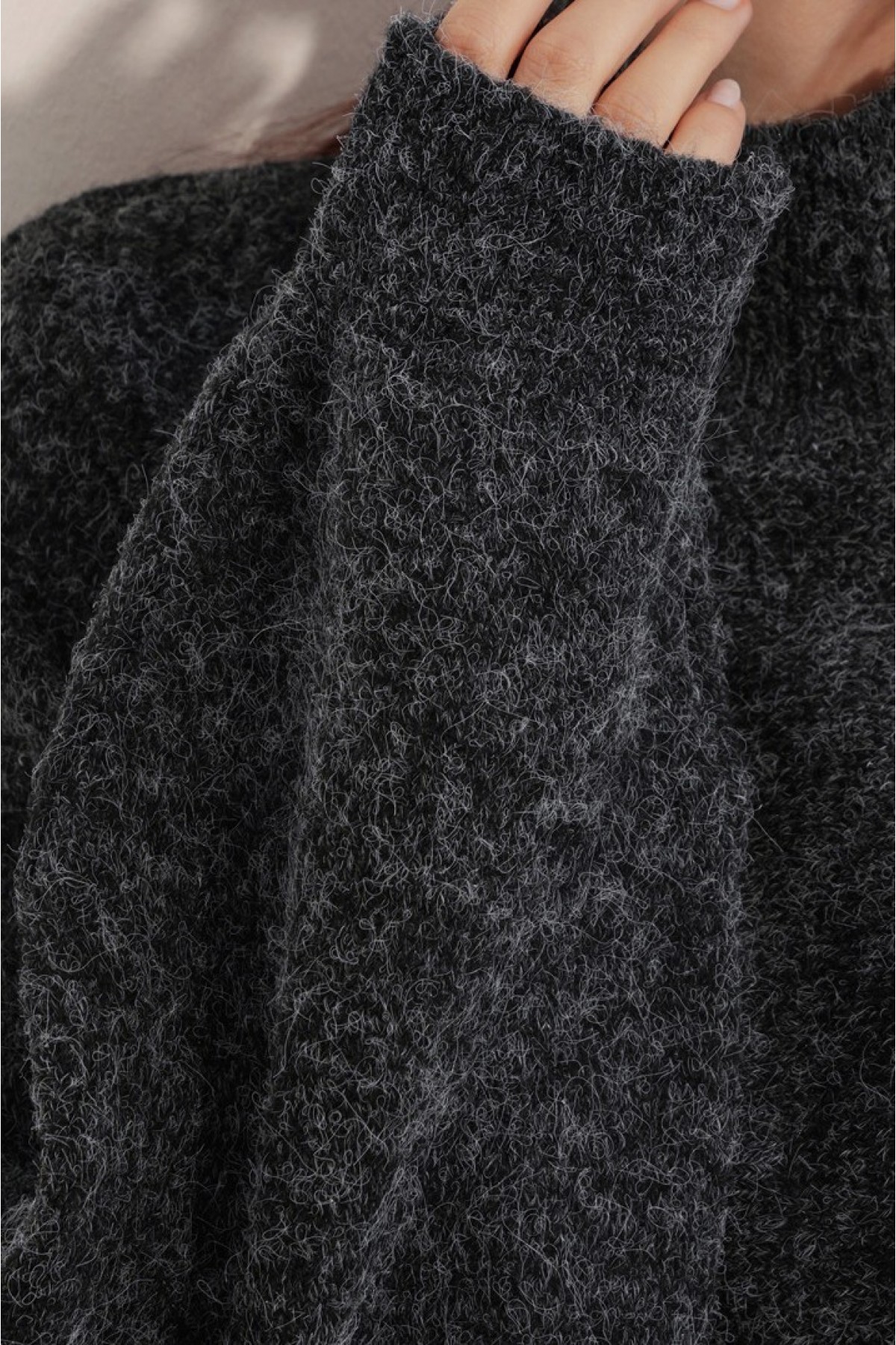 Women's Batwing Sleeve Oversize Knit Sweater 15969 