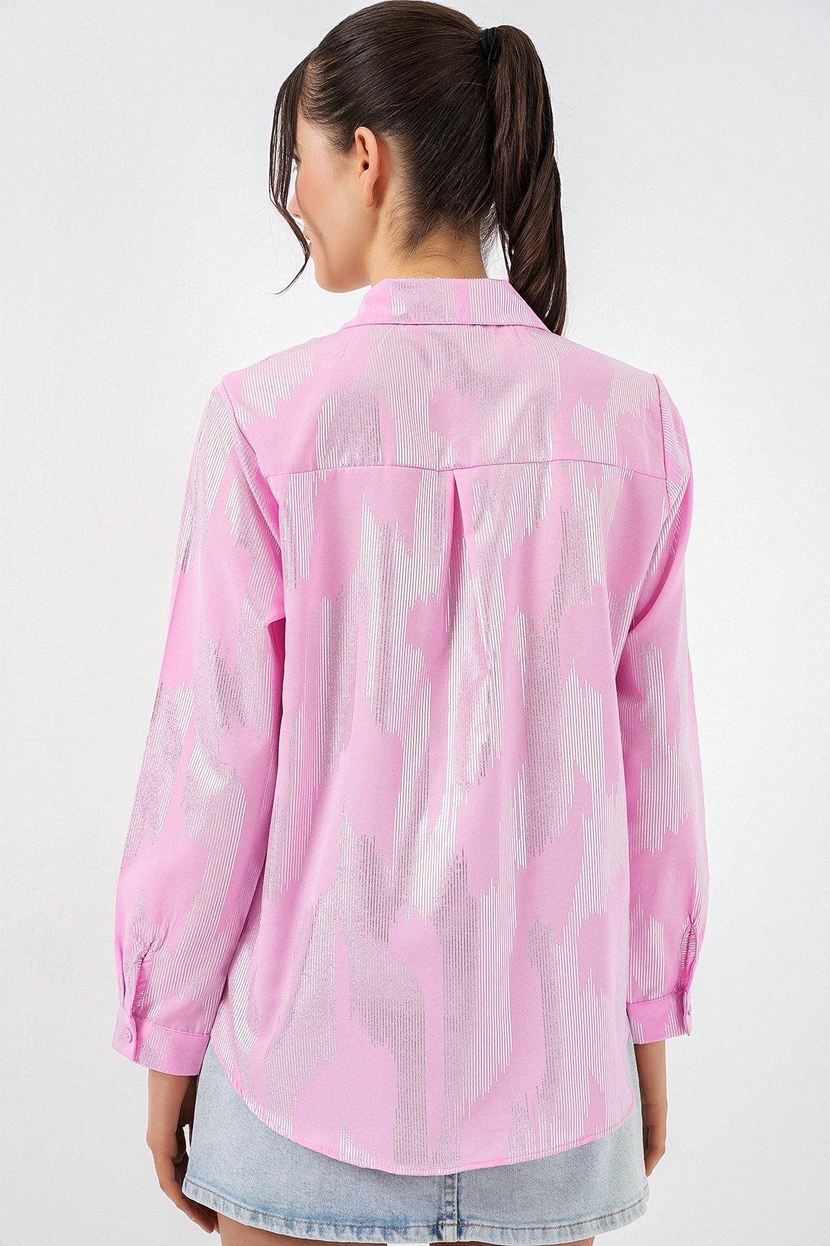 Women's Foil Patterned Shirt 20253 