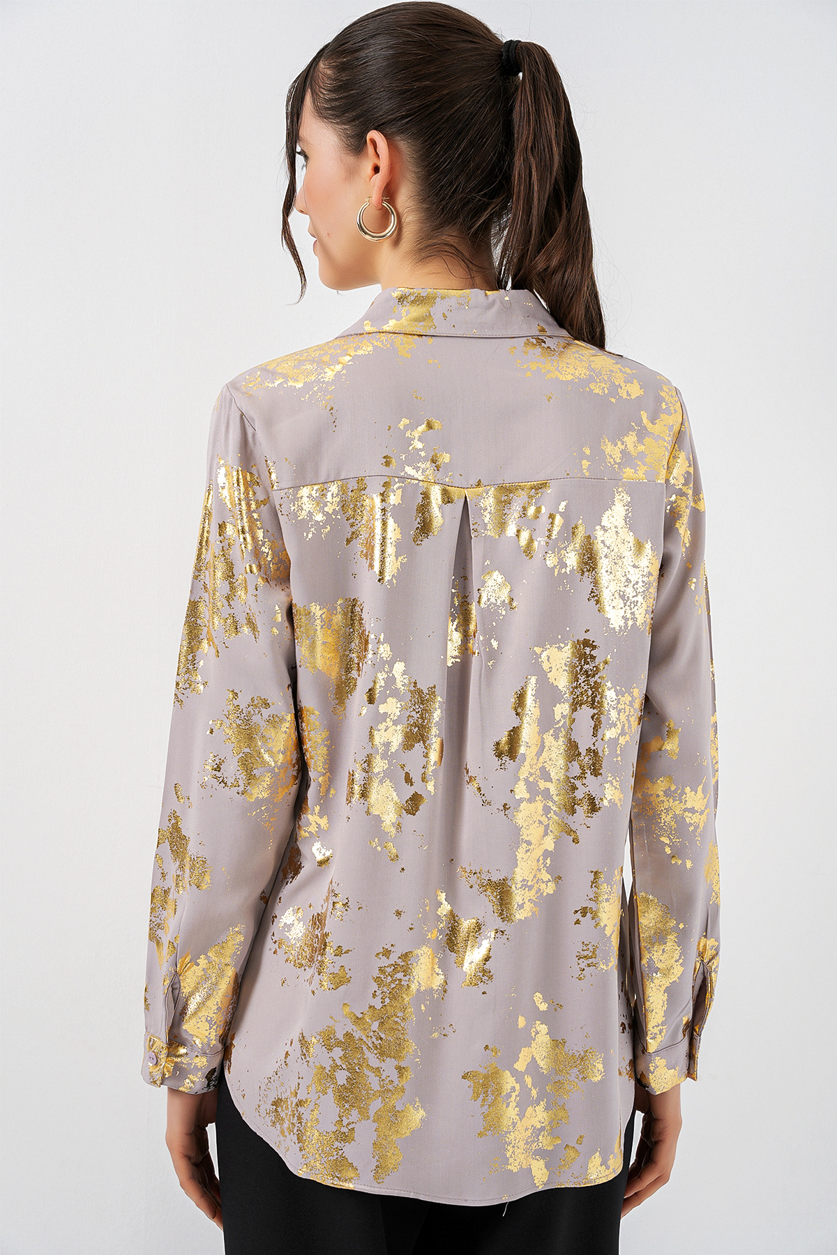 Women's Foil Patterned Shirt 20253 
