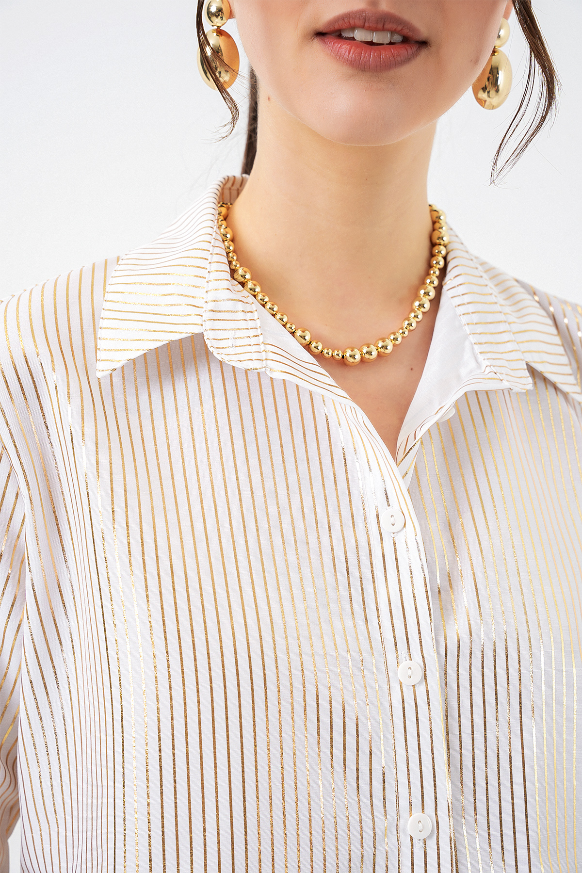 Women's Foil Patterned Shirt 20253 