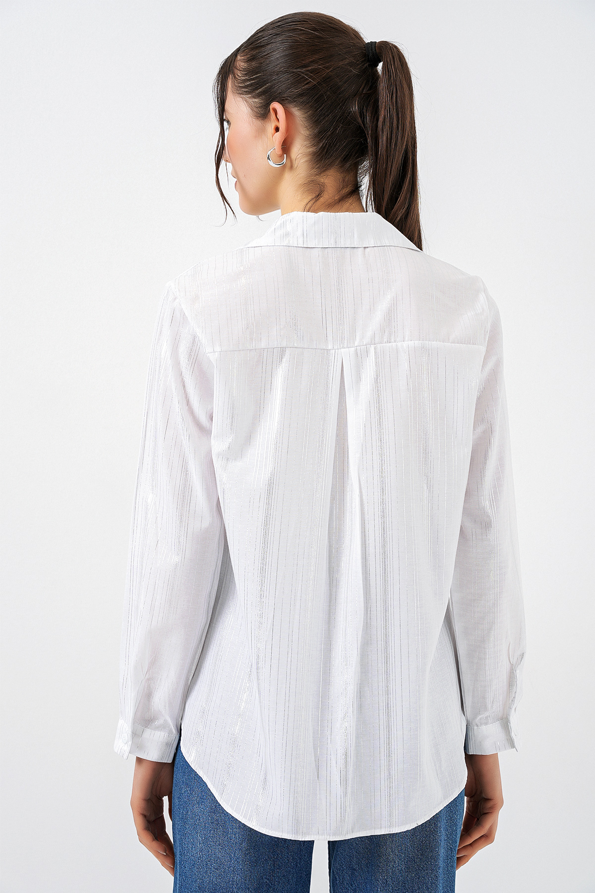 Women's Striped Oversize Blouse 967 