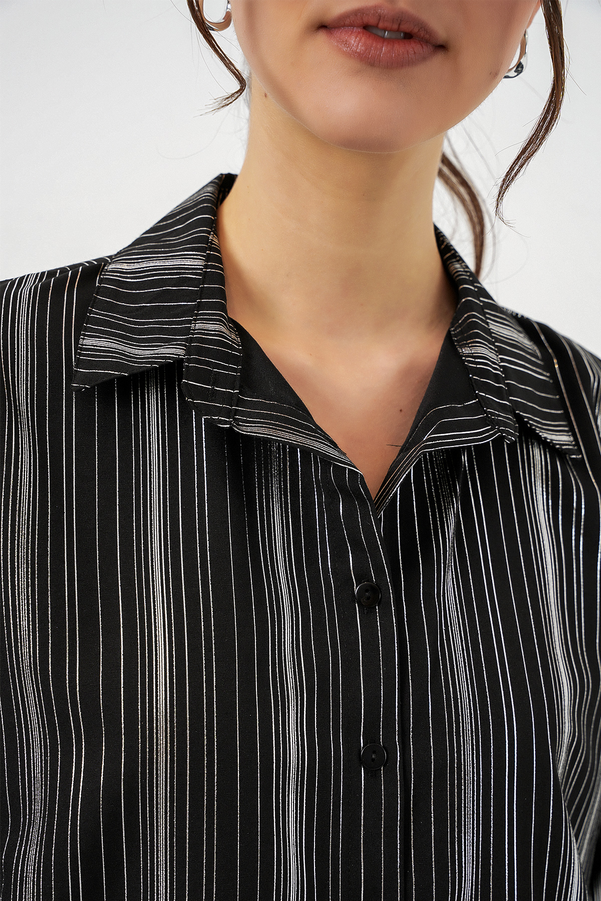 Women's Striped Oversize Blouse 967 