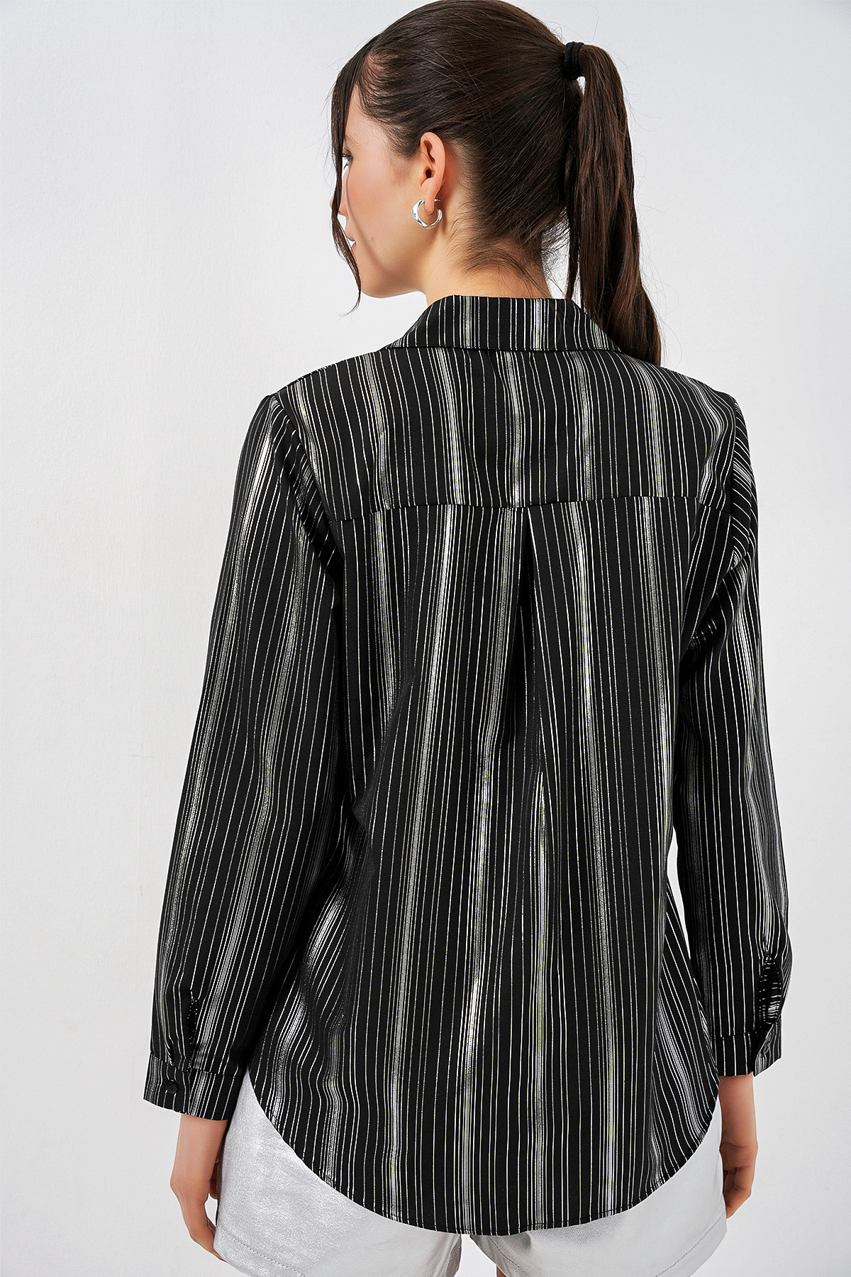 Women's Striped Oversize Blouse 967 