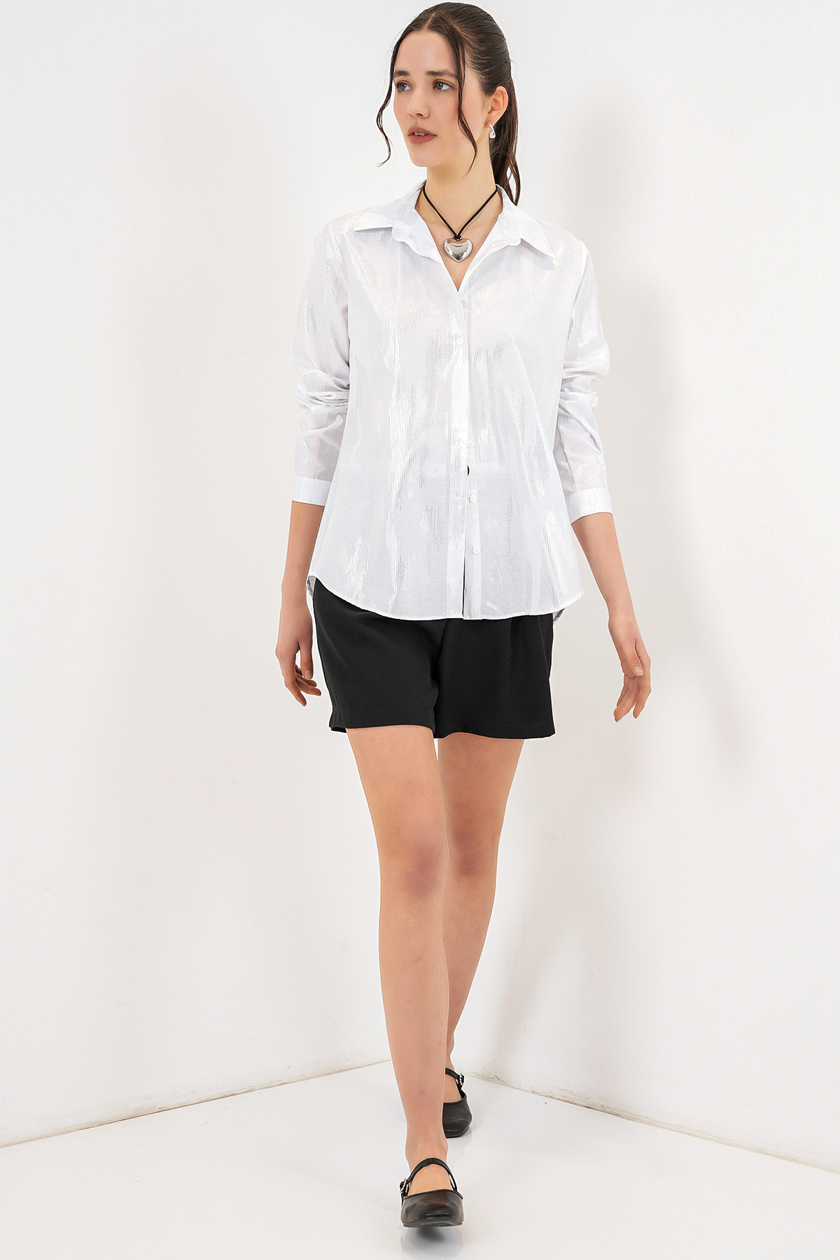 Women's Striped Oversize Blouse 967 