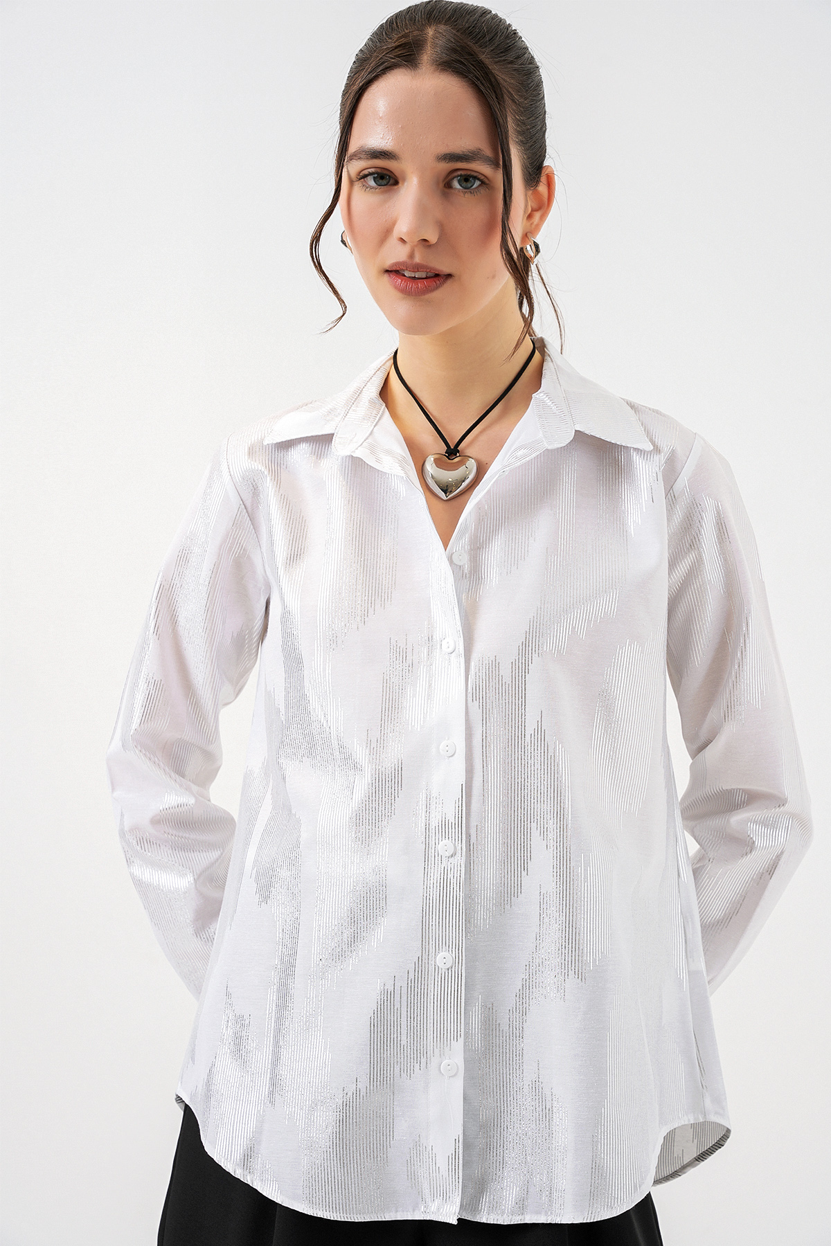 Women's Striped Oversize Blouse 967 