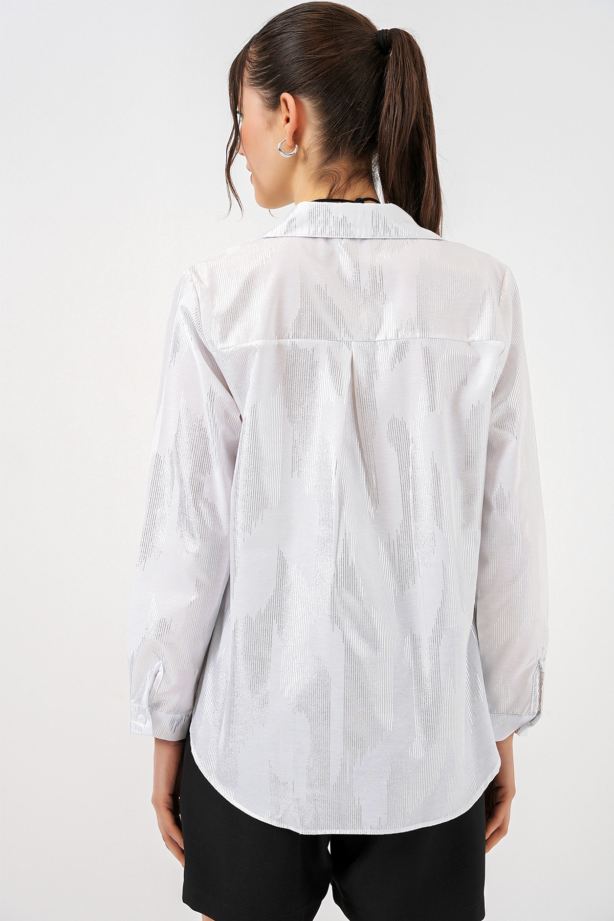 Women's Striped Oversize Blouse 967 