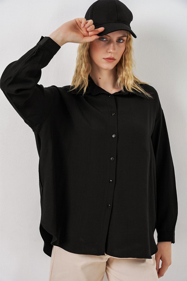 Women's Long Oversize Shirt 20334 