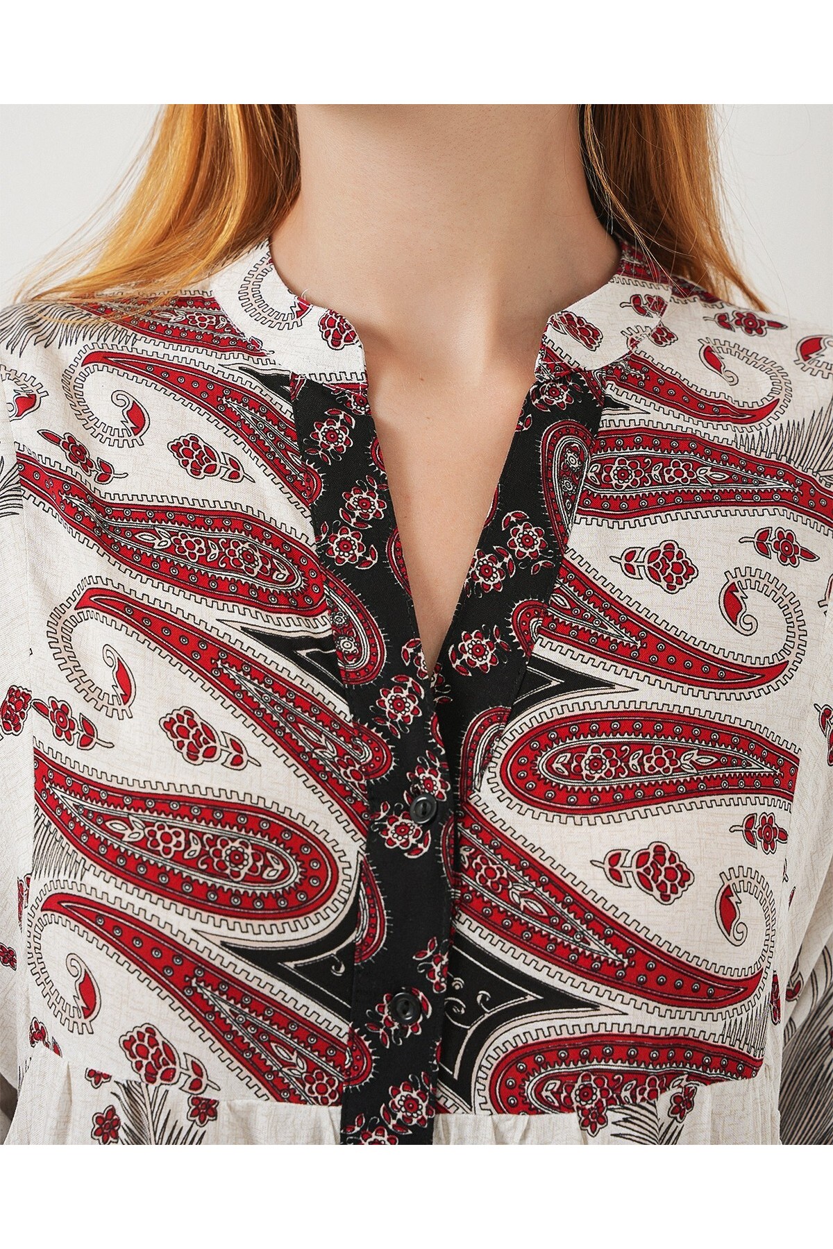 Women's Patterned Long Hijab Dress 2585 
