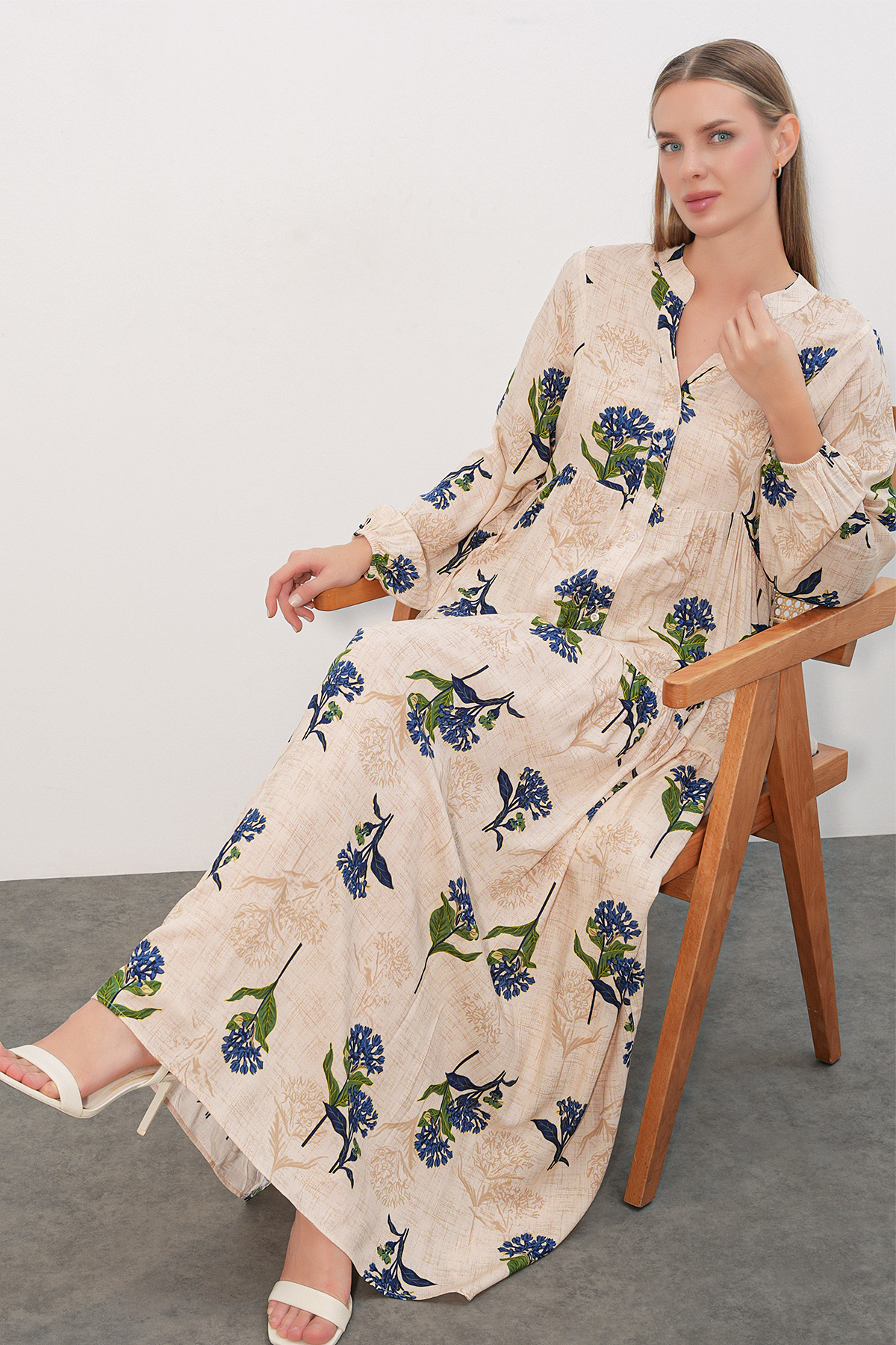 Front Tie Linen Kimono 960 