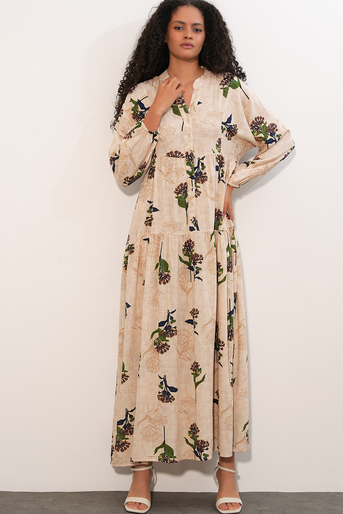 Women's Side-Tie Long-Sleeve Blouse 996 