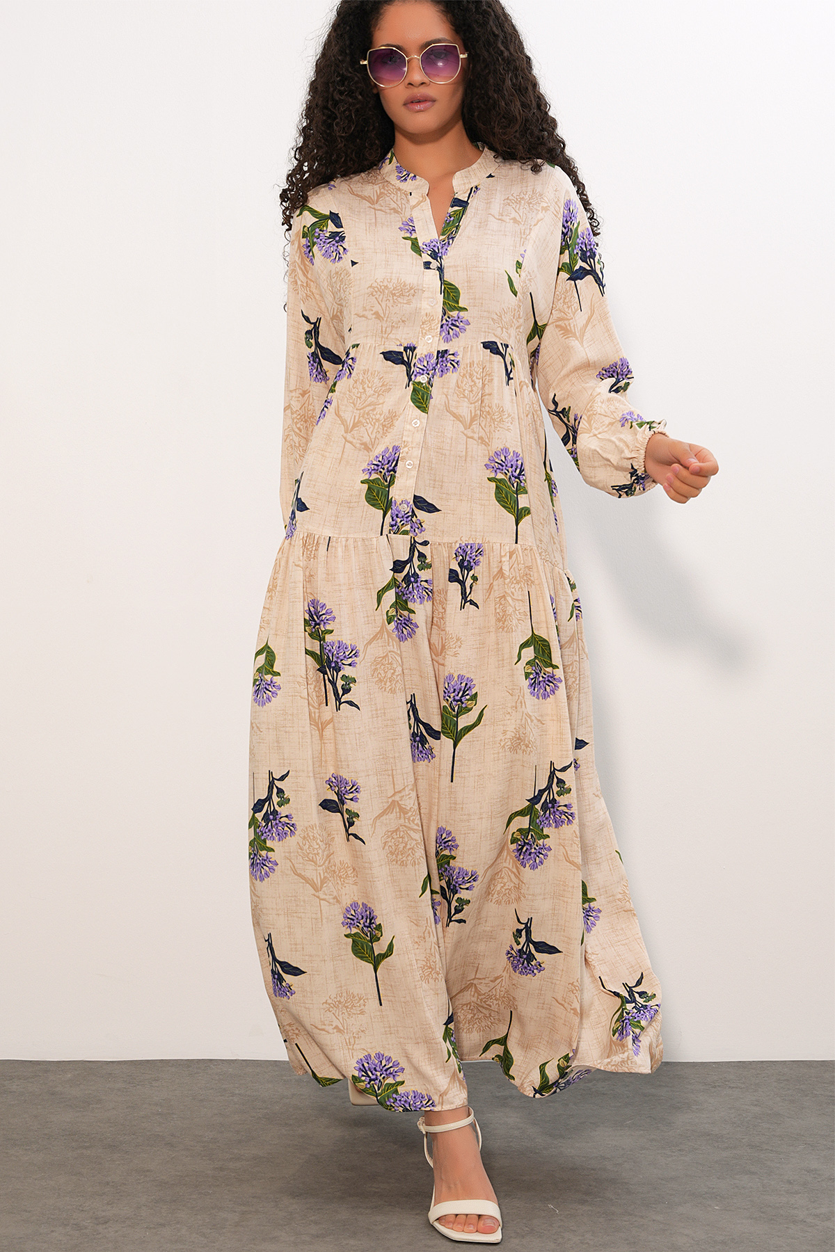Women's Side-Tie Long-Sleeve Blouse 996 