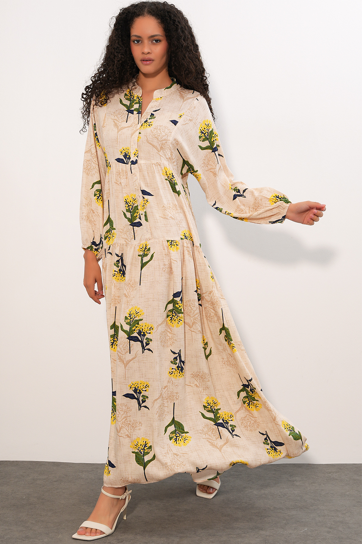 Women's Side-Tie Long-Sleeve Blouse 996 