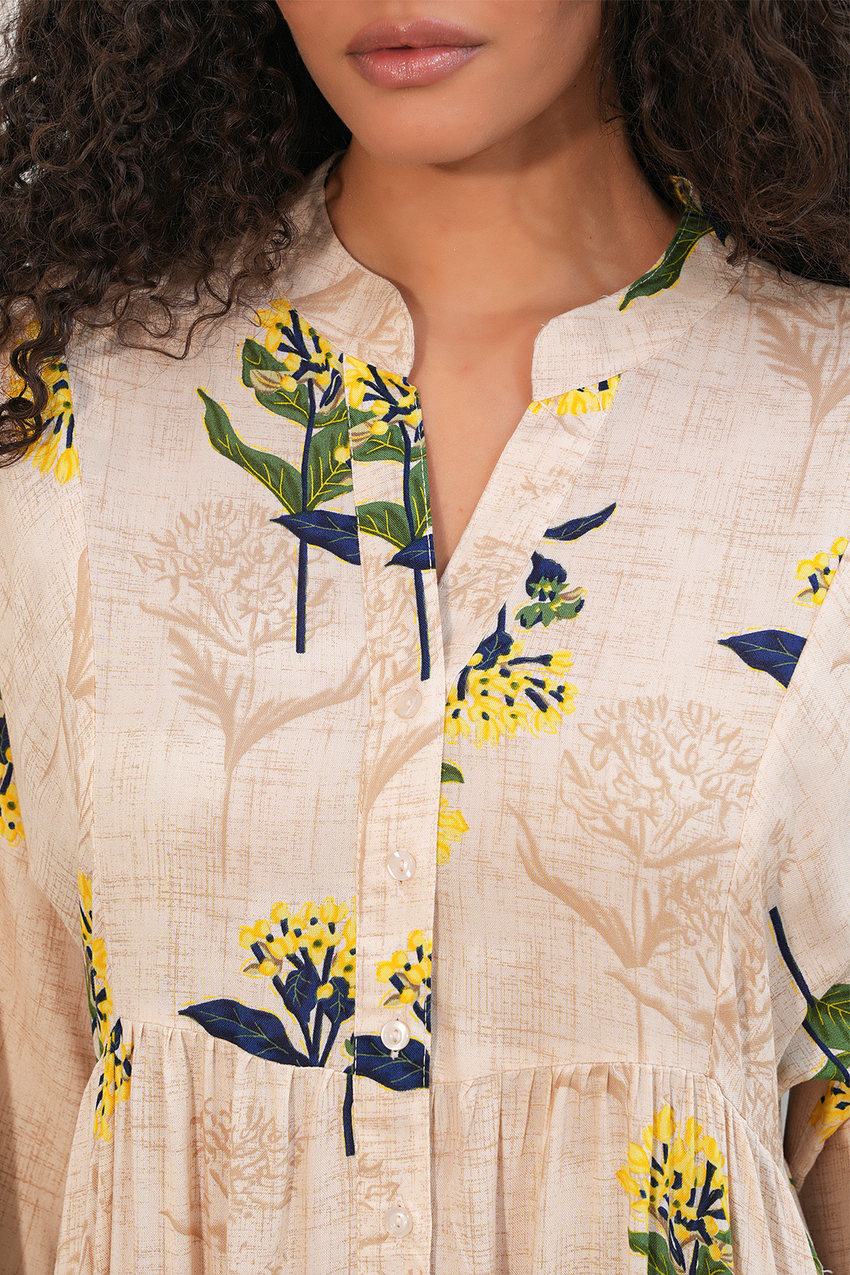 Women's Side-Tie Long-Sleeve Blouse 996 