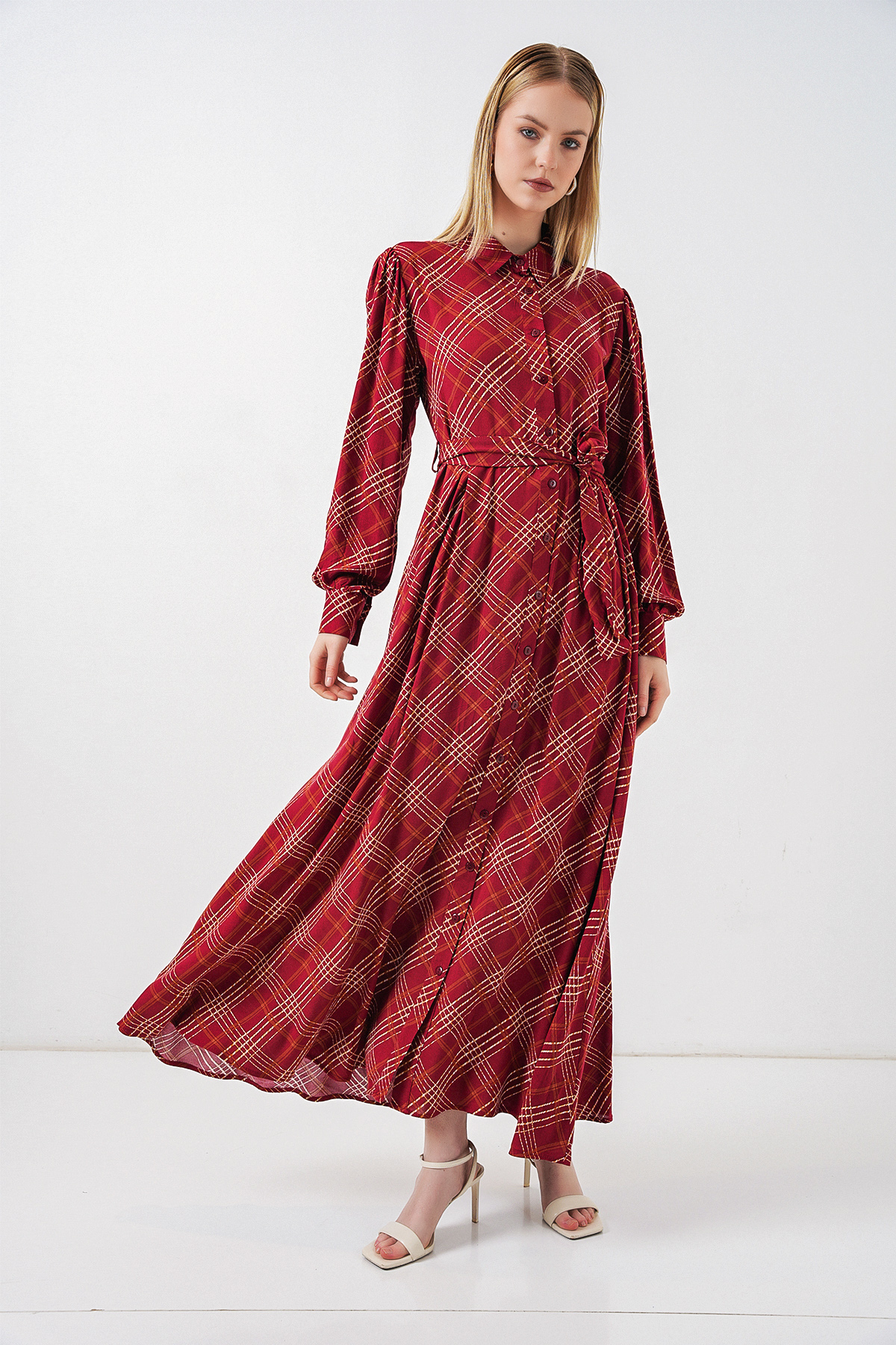 Women's Wrap Satin Shirt 20386 
