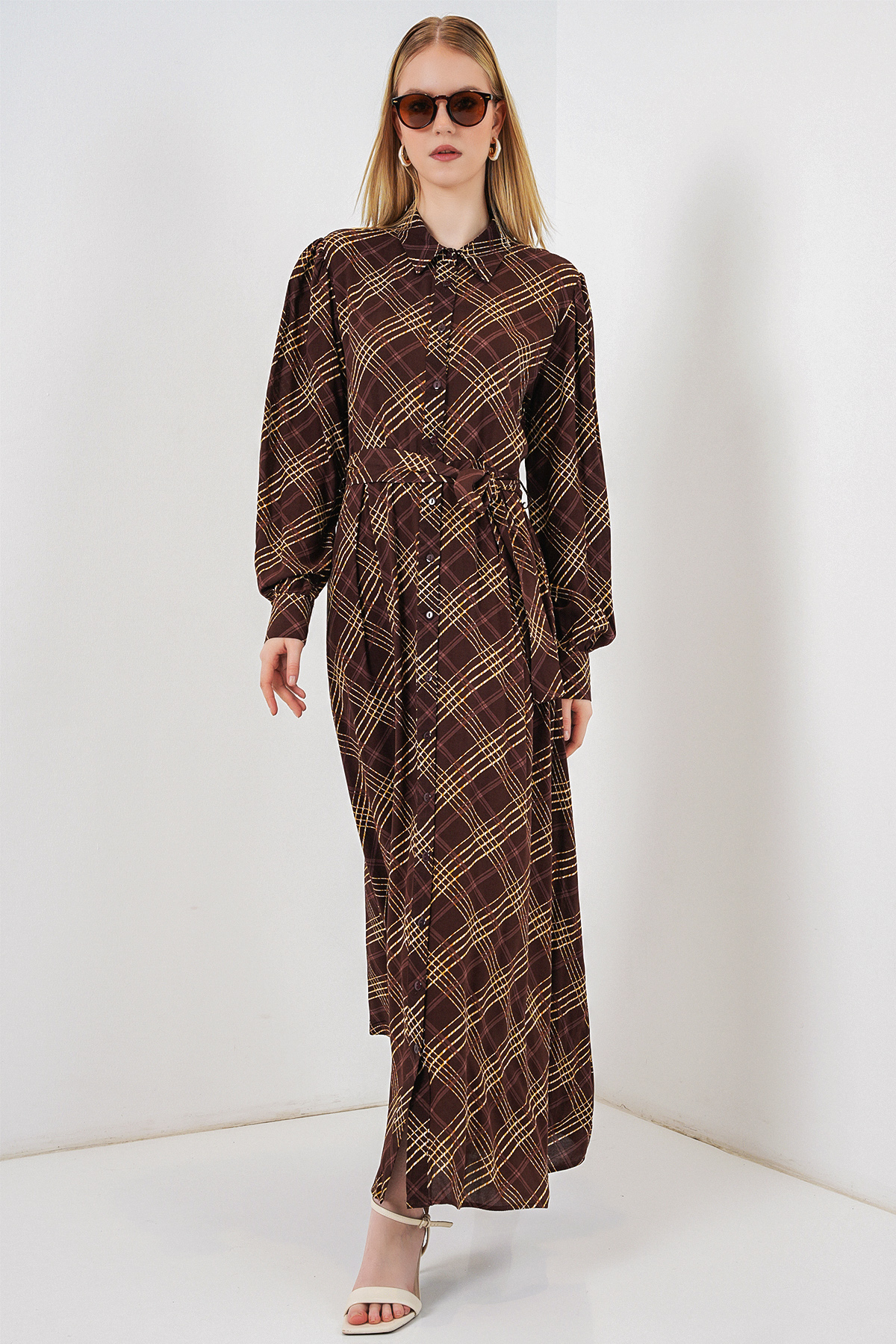 20123 Polo Collar Knitted Blouse 