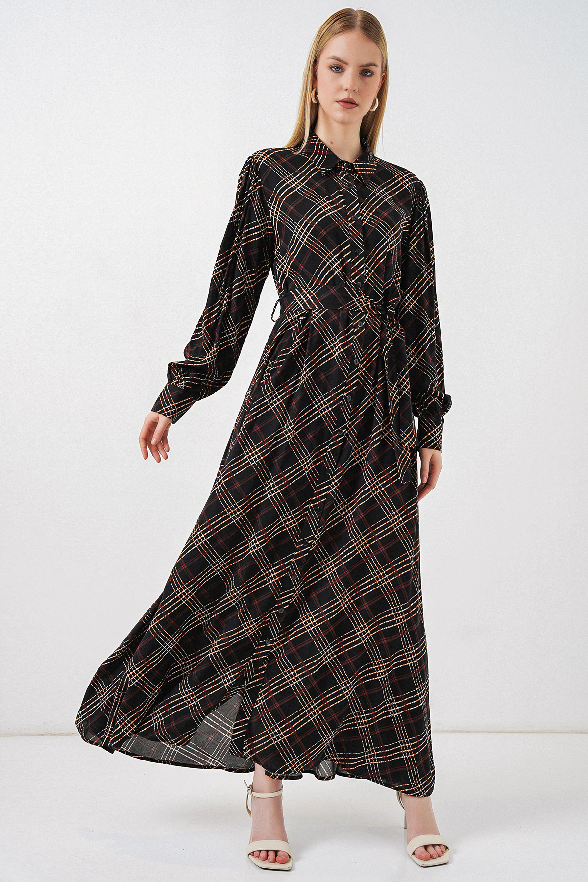 Women's Wrap Satin Shirt 20386 