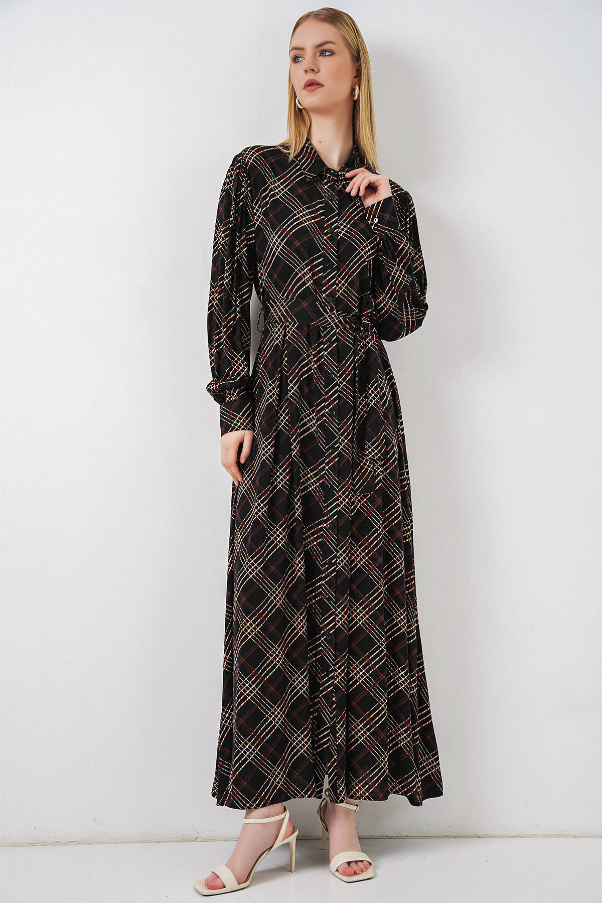 Women's Wrap Satin Shirt 20386 