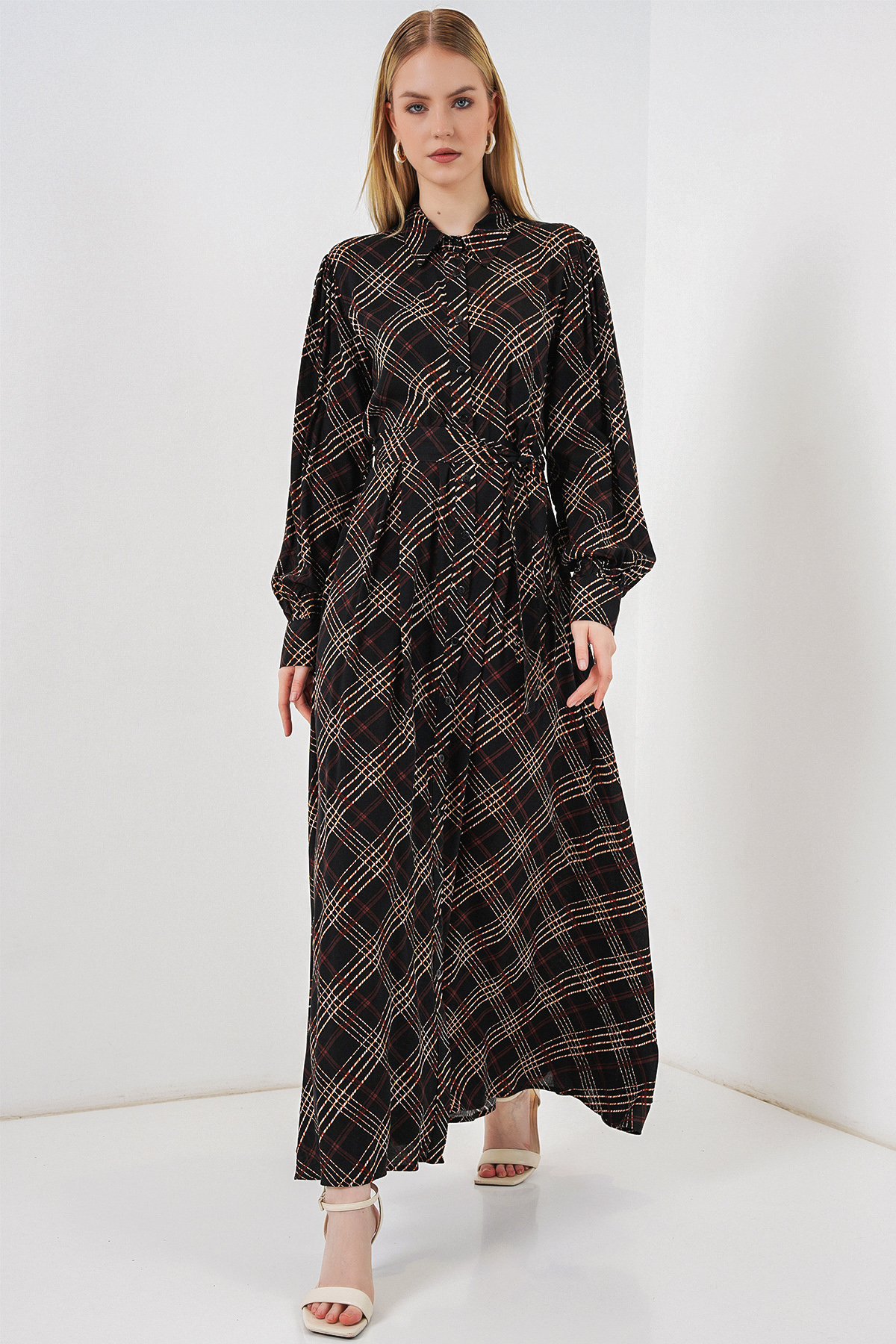Women's Wrap Satin Shirt 20386 
