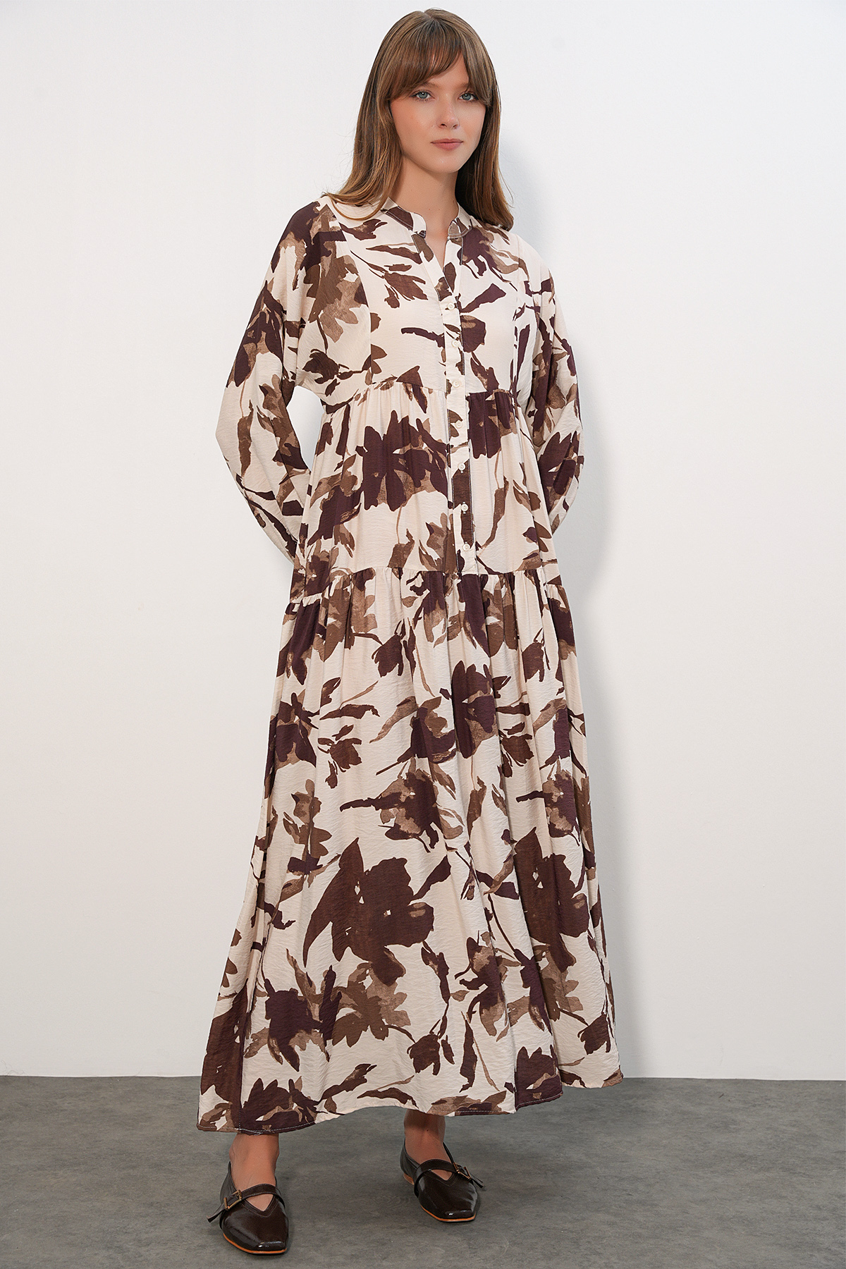 Women's Lily Fabric Long Hijab Dress 2593 