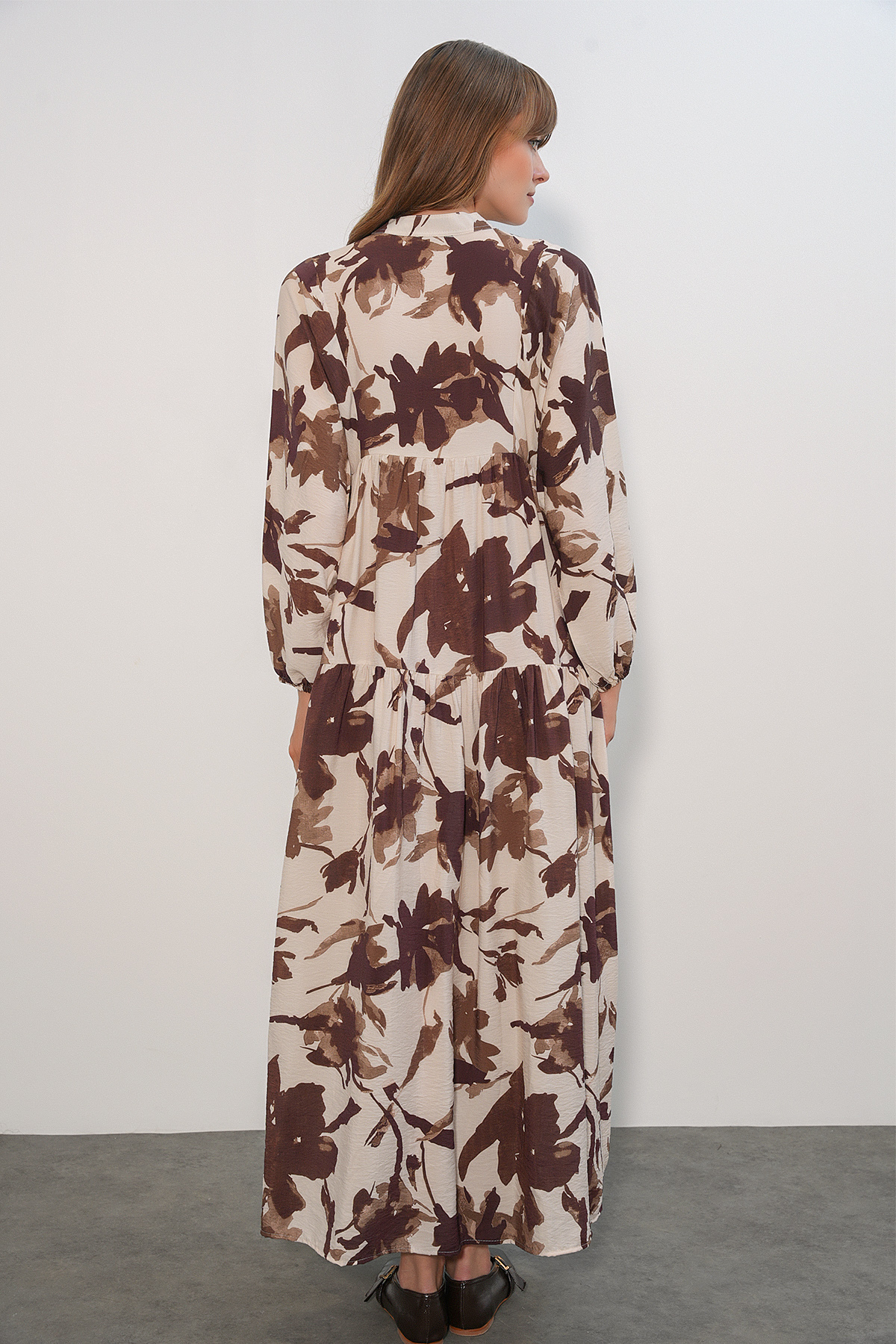 Women's Lily Fabric Long Hijab Dress 2593 