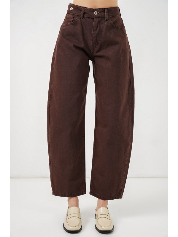 بنطلون جينز نسائي عالي الخصر 30081 