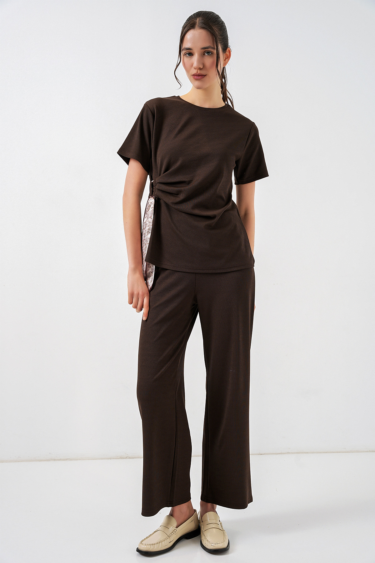 Women's Side-Tie Two-Piece Set 30104 