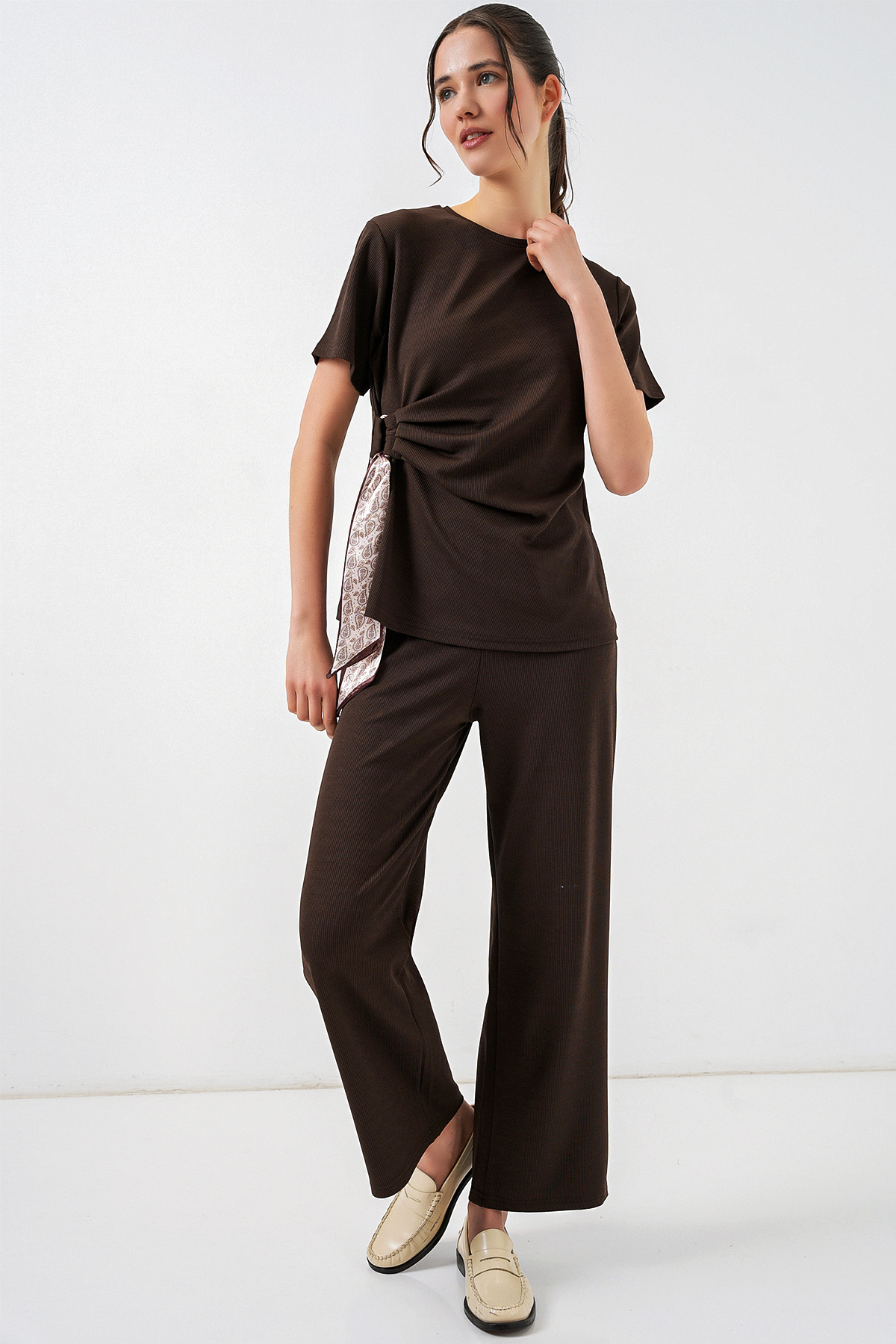 Women's Side-Tie Two-Piece Set 30104 