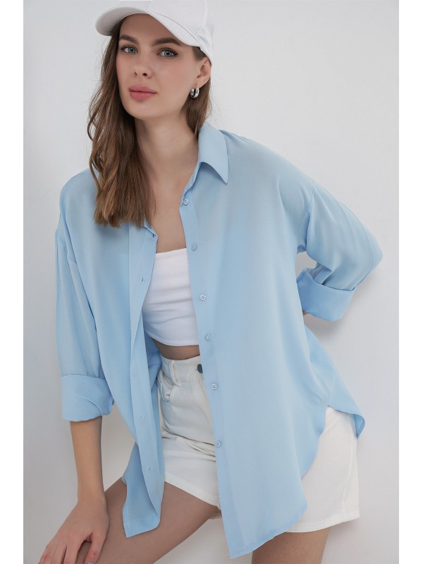 Women's Oversize Viscose Shirt 3785 
