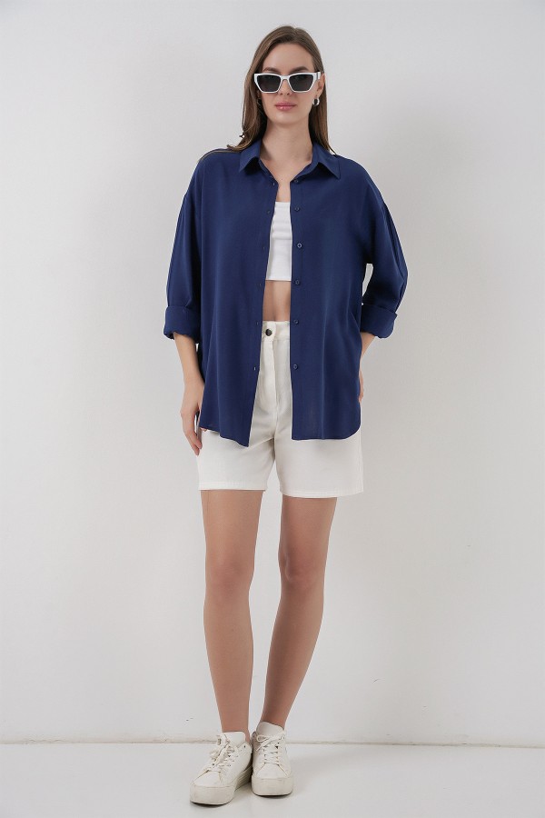 Women's Oversize Viscose Shirt 3785 