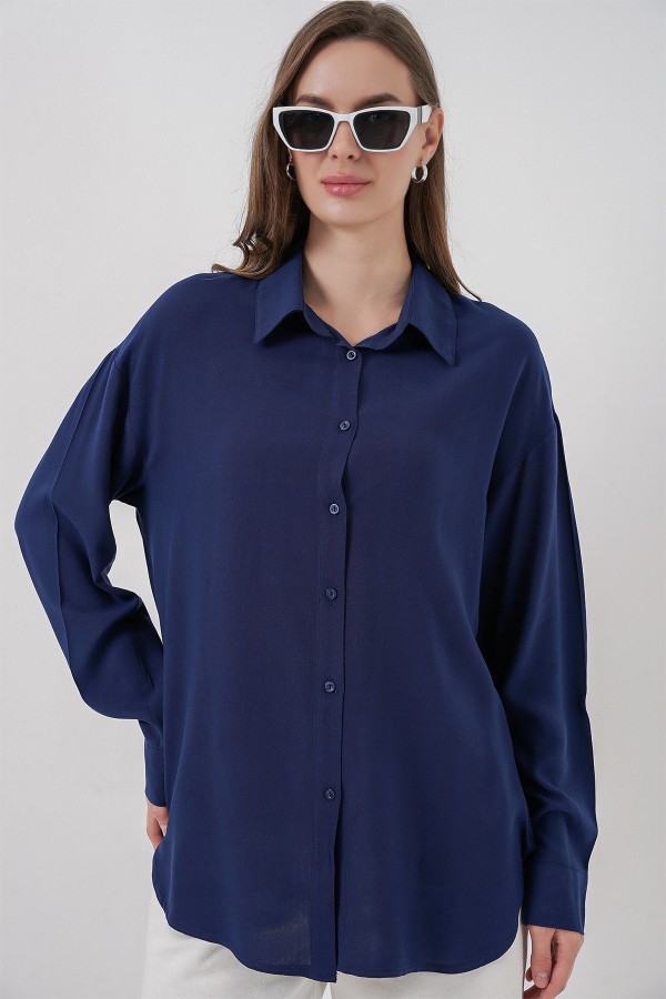Women's Oversize Viscose Shirt 3785 