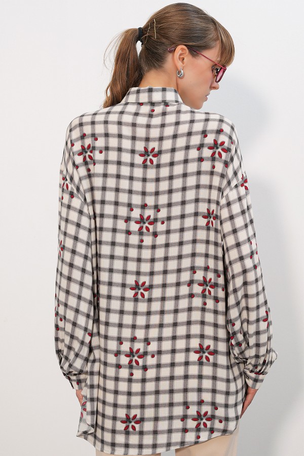 3900 Oversize Long Basic Shirt 