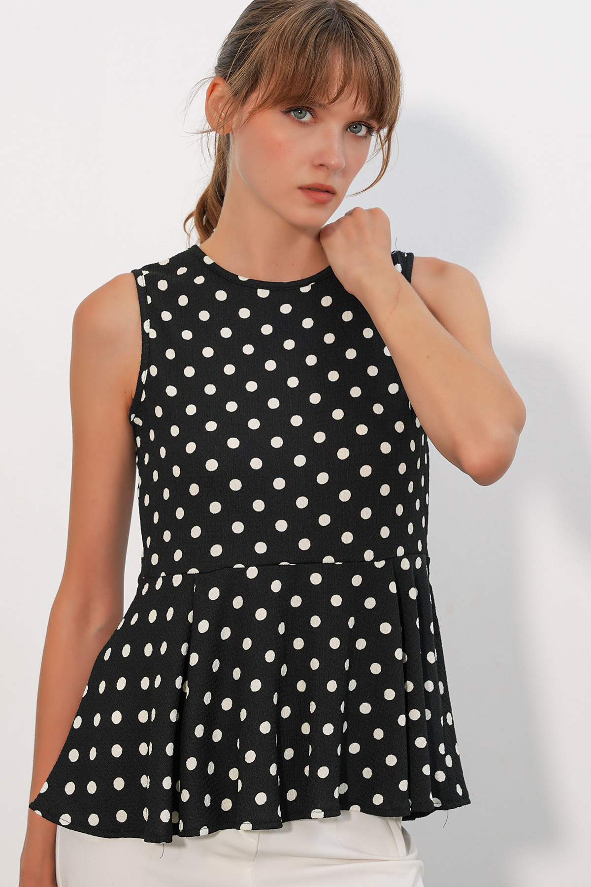 Women's Side-Tie Long-Sleeve Blouse 996 