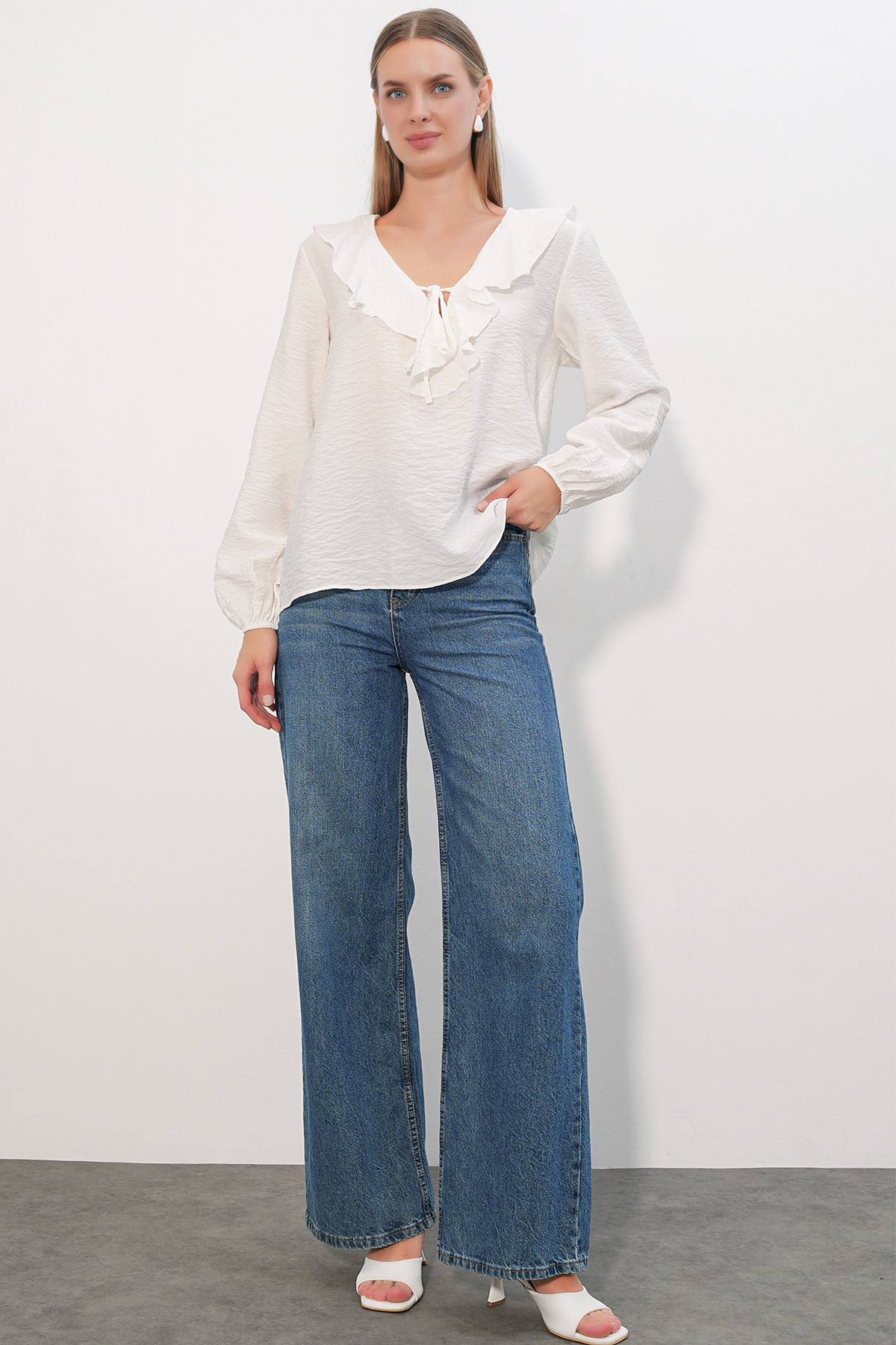 Front Tie Linen Kimono 960 