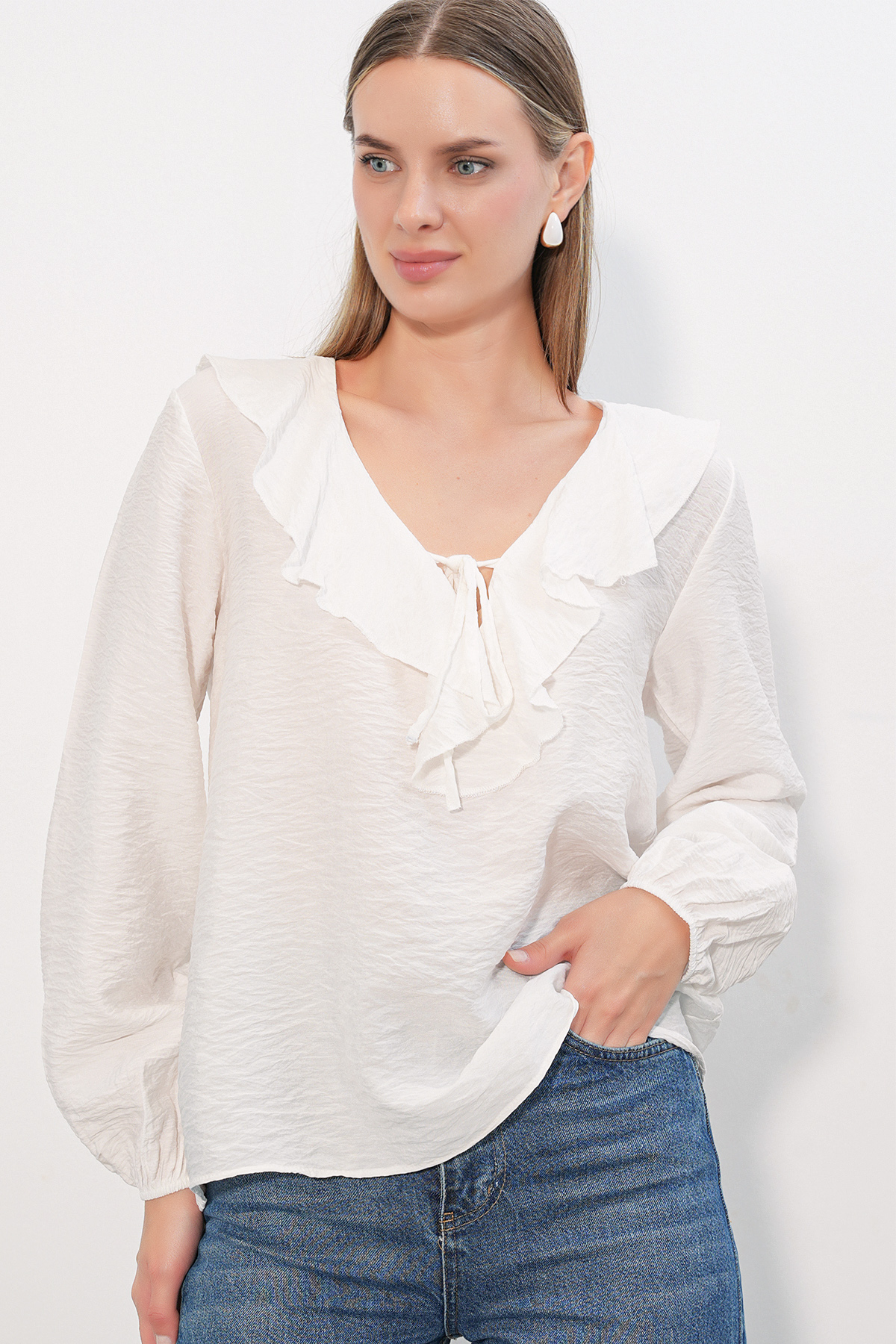 Front Tie Linen Kimono 960 