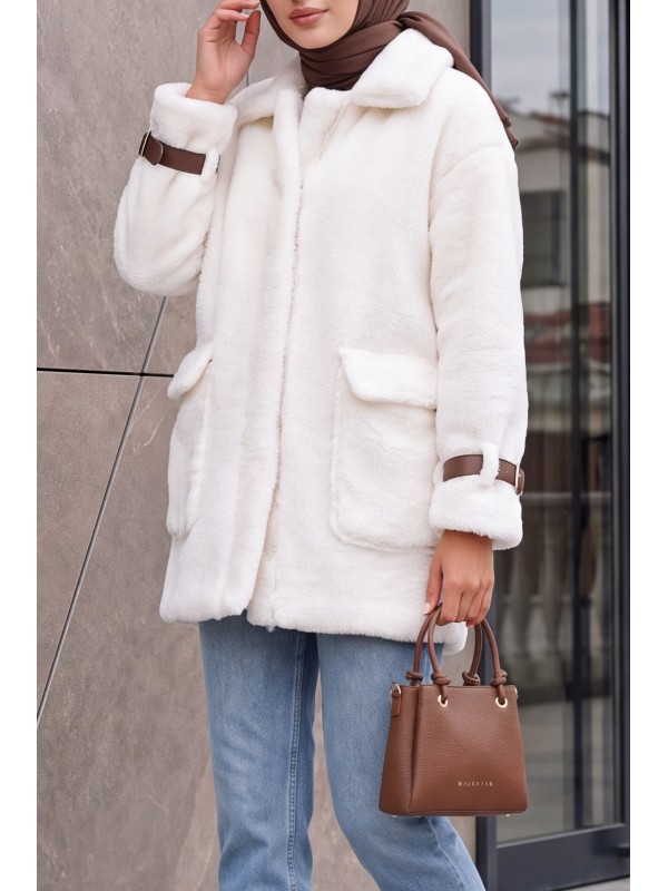 5206 Women's Oversize Plush Coat 