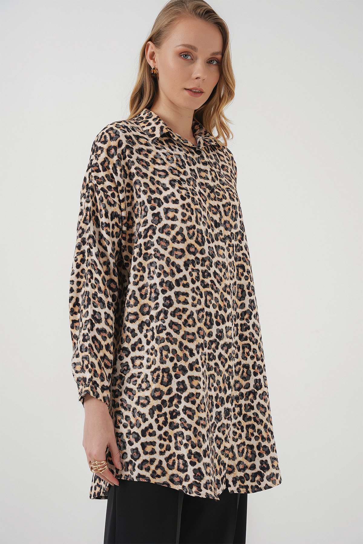 Women's Striped Oversize Blouse 967 